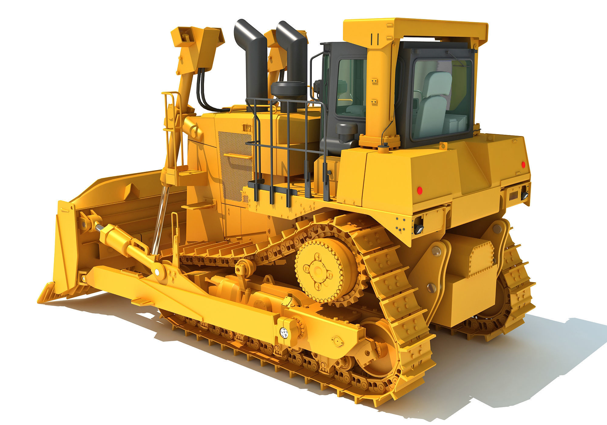 Bulldozer 3D model_3