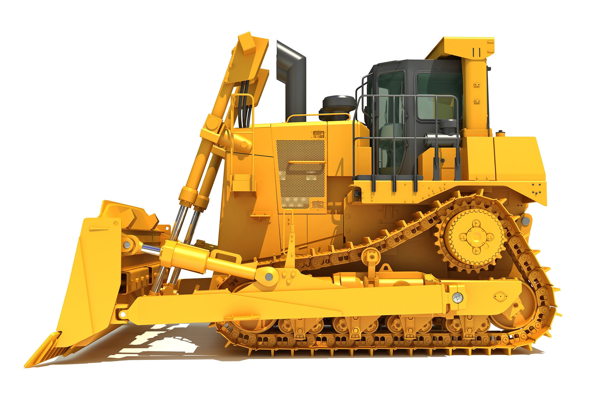 Bulldozer 3D model_2