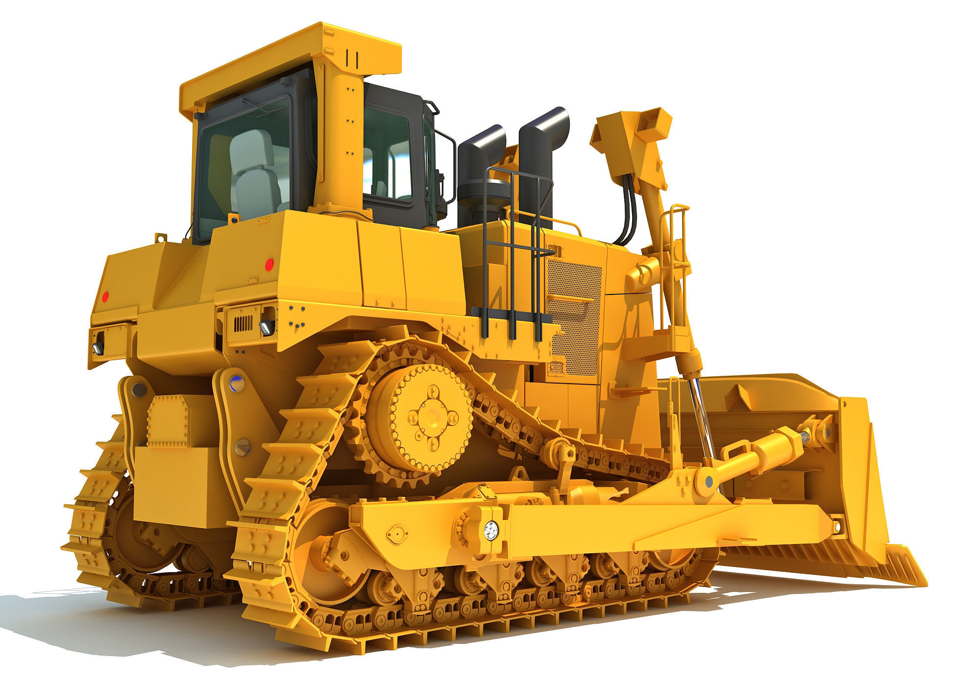 Bulldozer 3D model_5