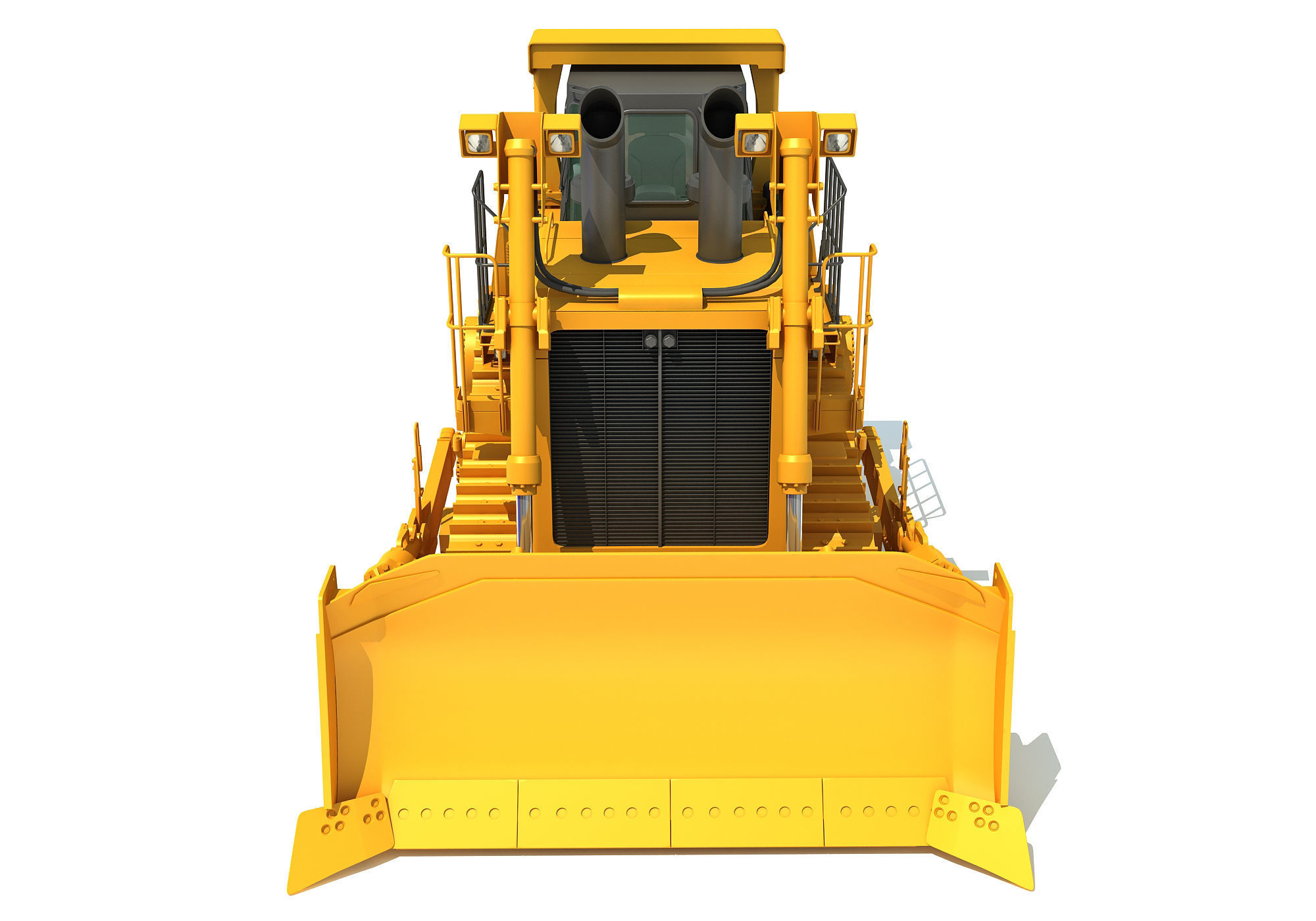 Bulldozer 3D model_9