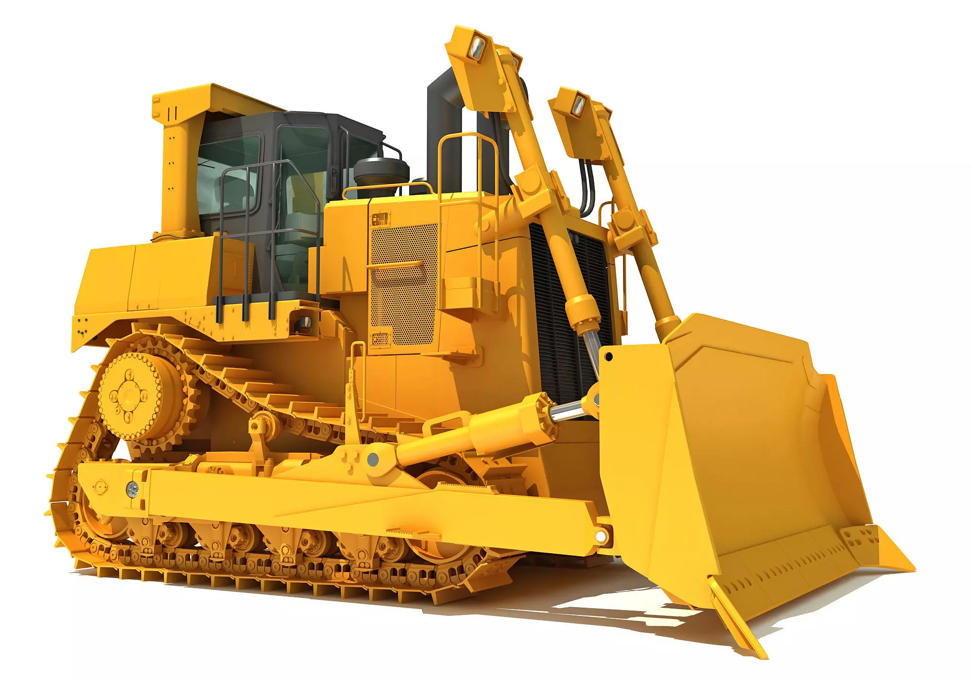 Bulldozer 3D model_0