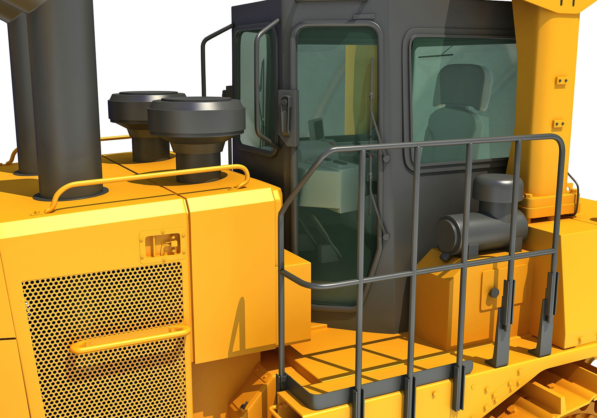 Bulldozer 3D model_12