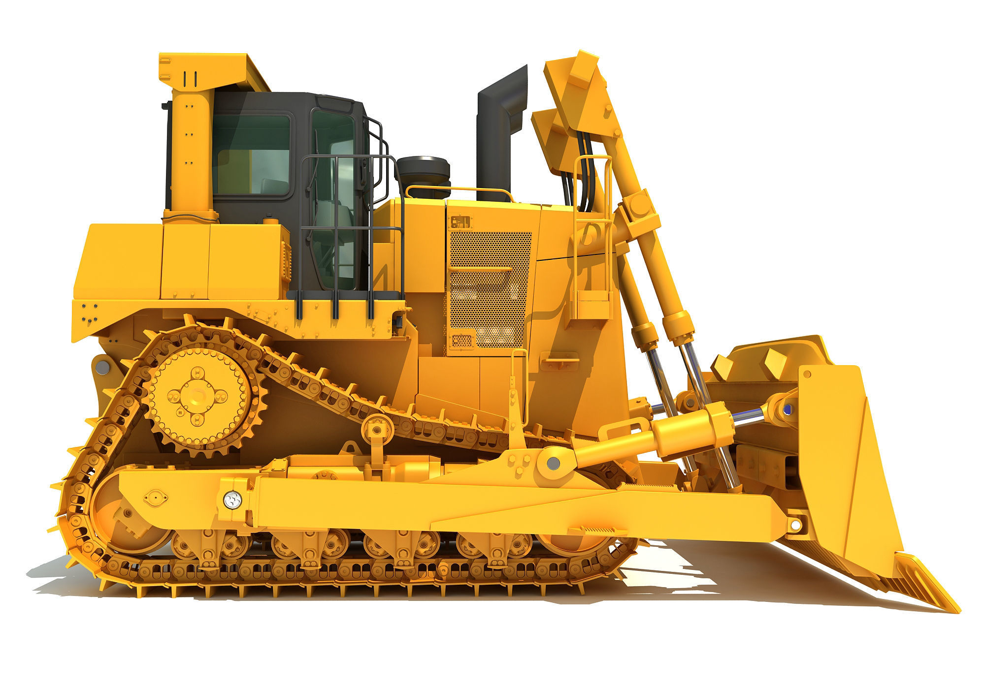 Bulldozer 3D model_6