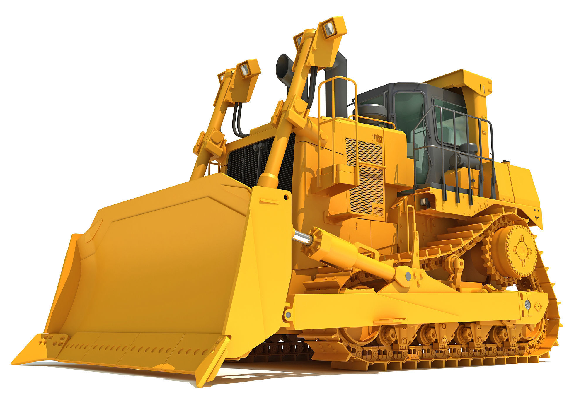 Bulldozer 3D model_10