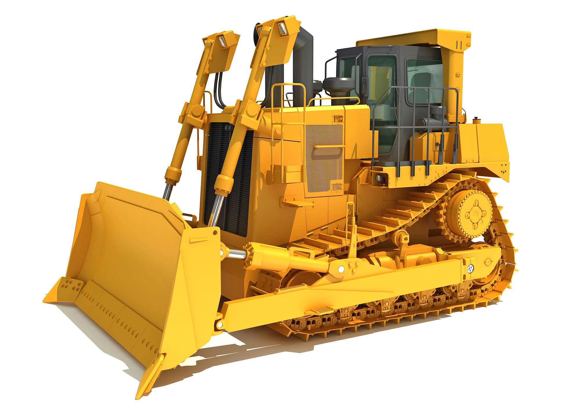Bulldozer 3D model_1