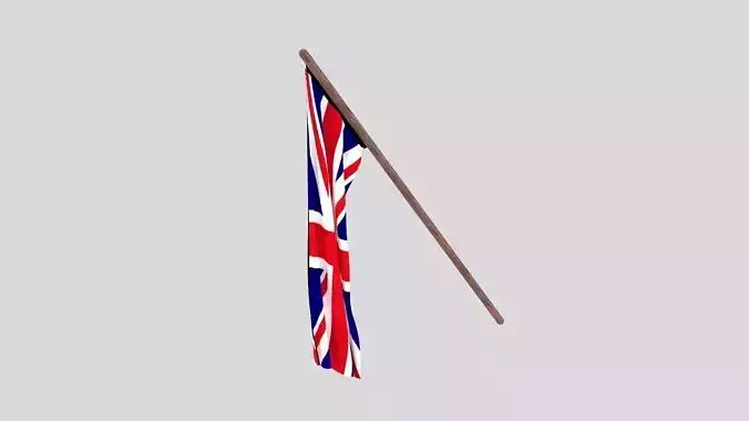 Flag - Hanging Free 3D model