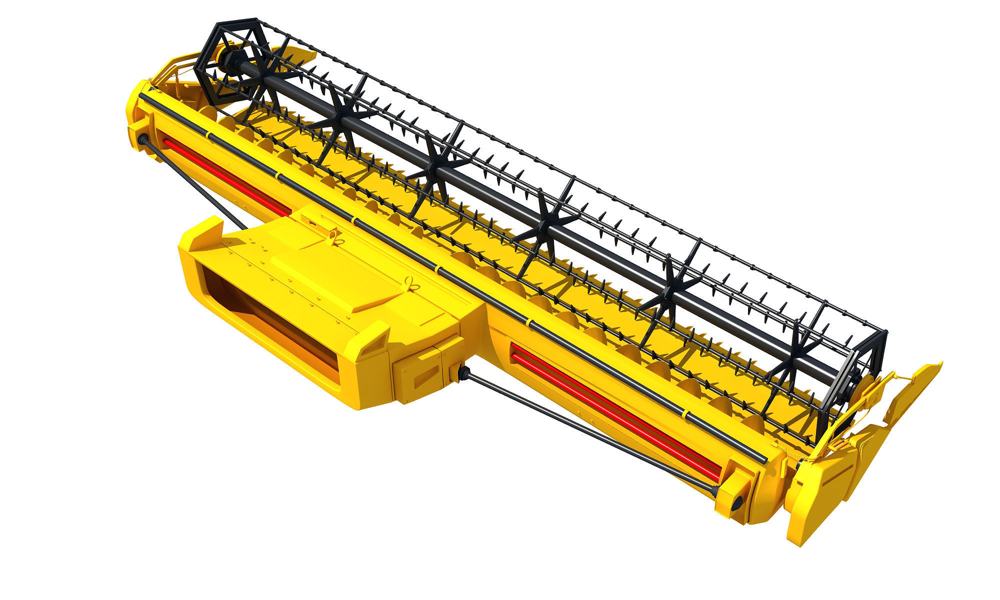 Combine Threshing 3D model_3