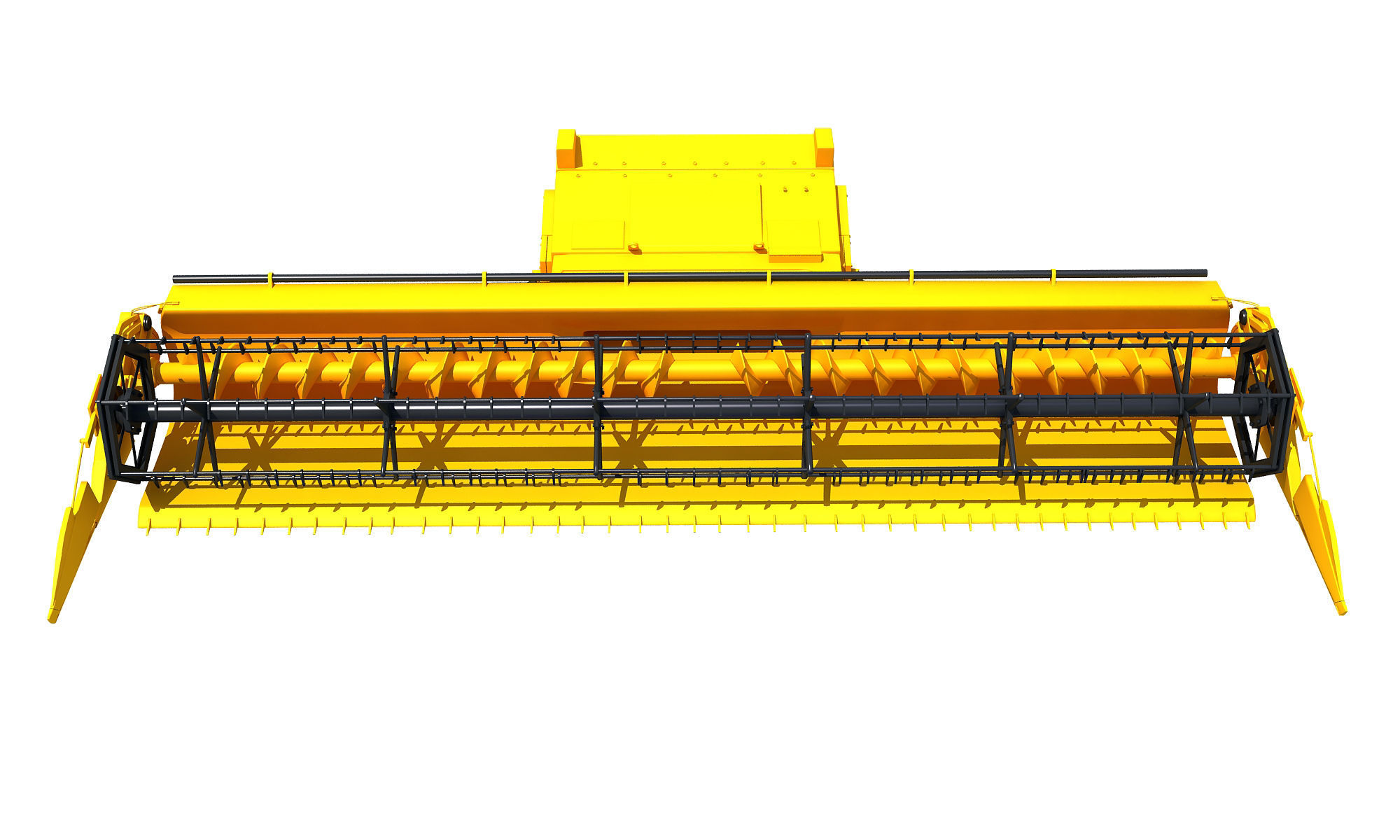 Combine Threshing 3D model_1