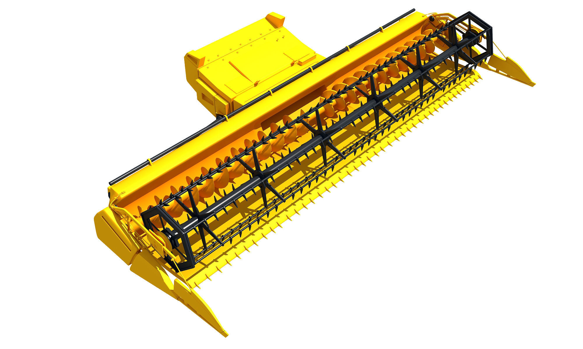 Combine Threshing 3D model_2