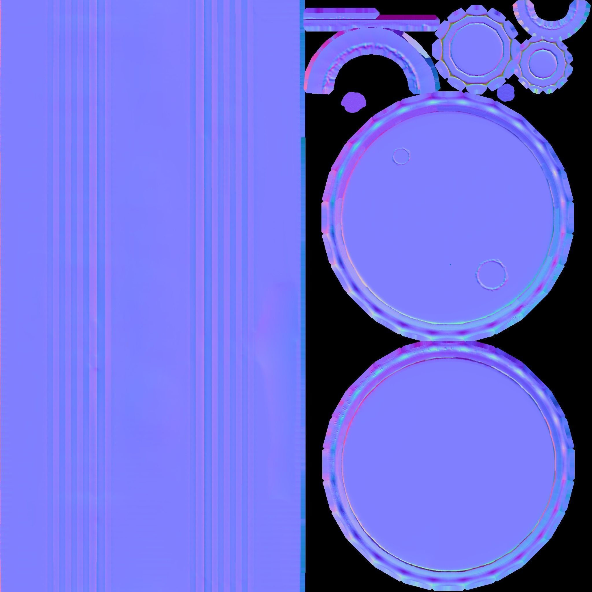 oil barrel 200l Low-poly 3D model_7