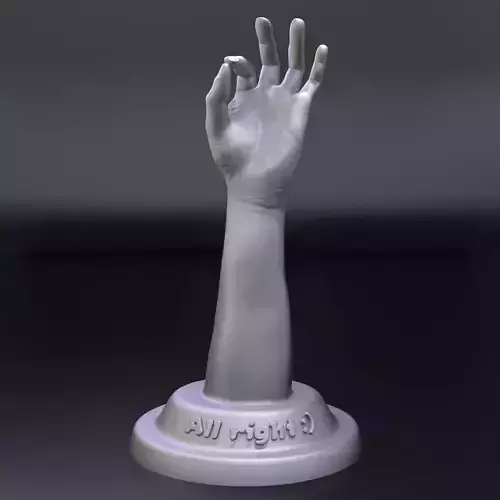 hand with OK gesture 3D print model