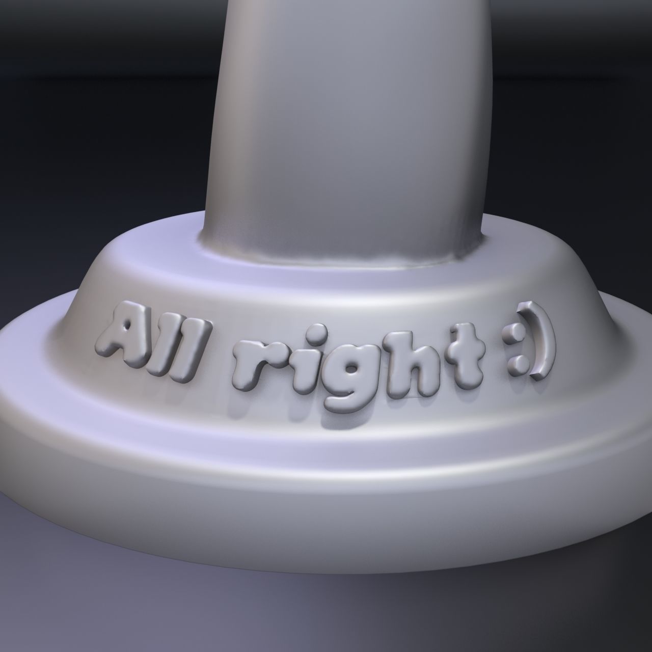 hand with OK gesture 3D print model_6