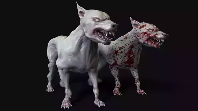 Mutant Dog Low-poly 3D model