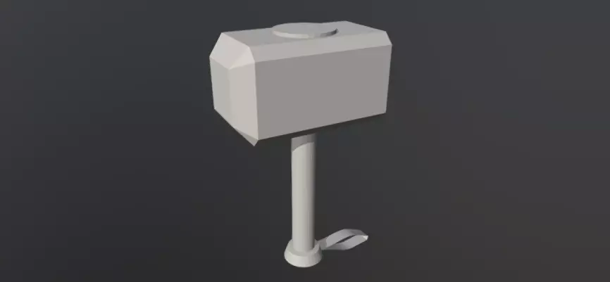 Mjolnir toilet Free 3D model