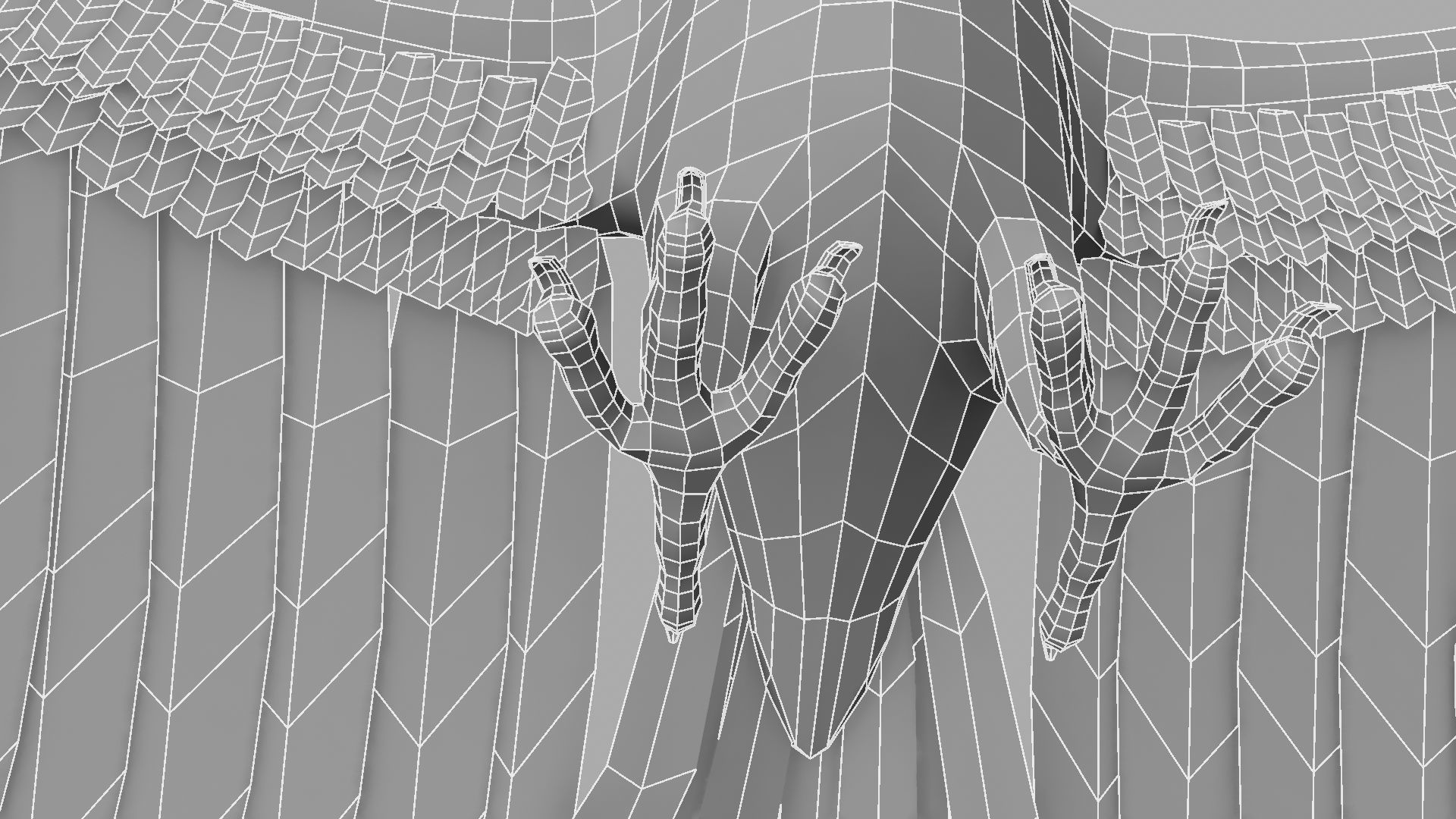 Green Parrot 3D model_9