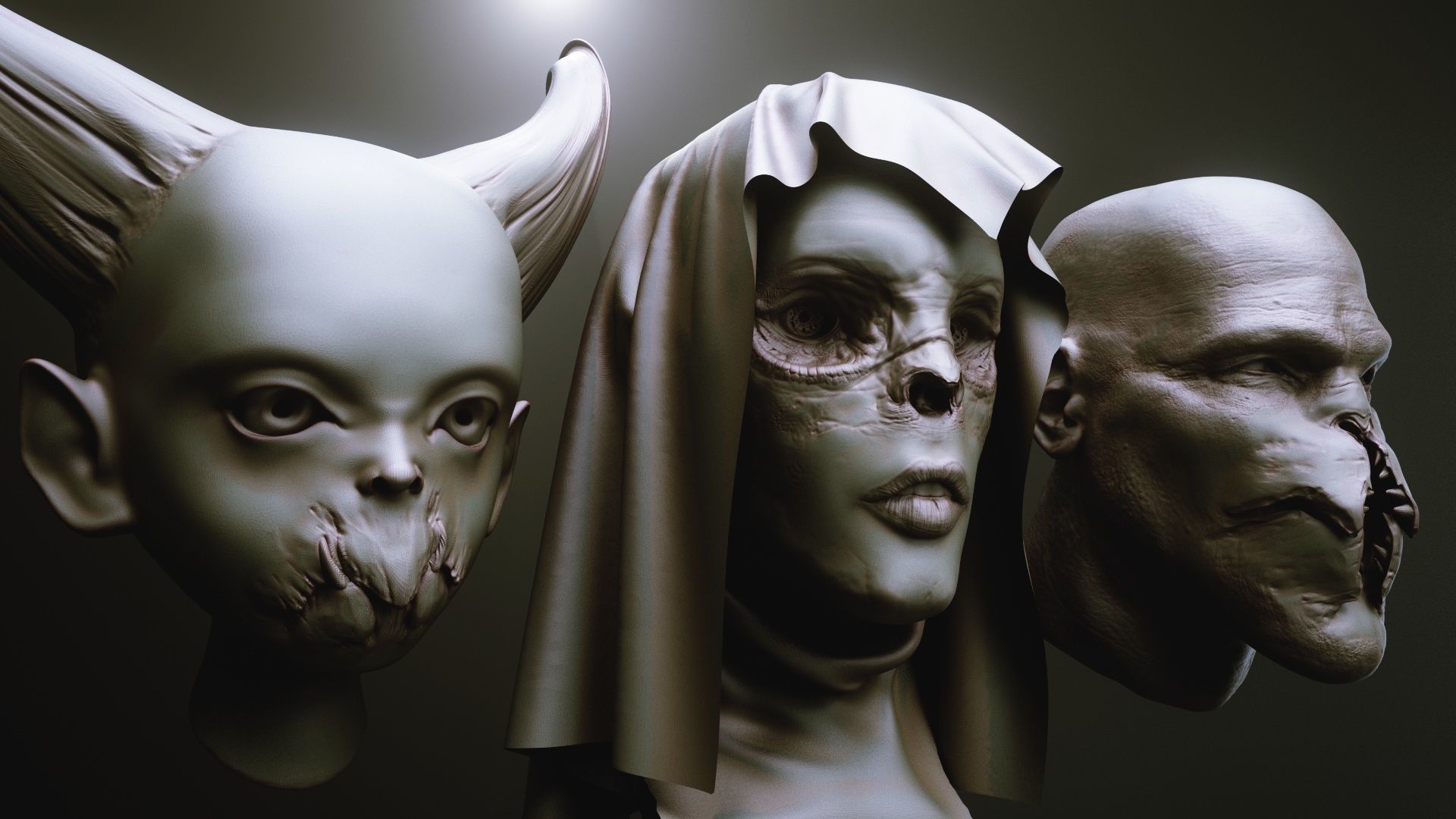 MOUTHS - 40 ZBrush VDMs and 5 bonus variations 3D model_5