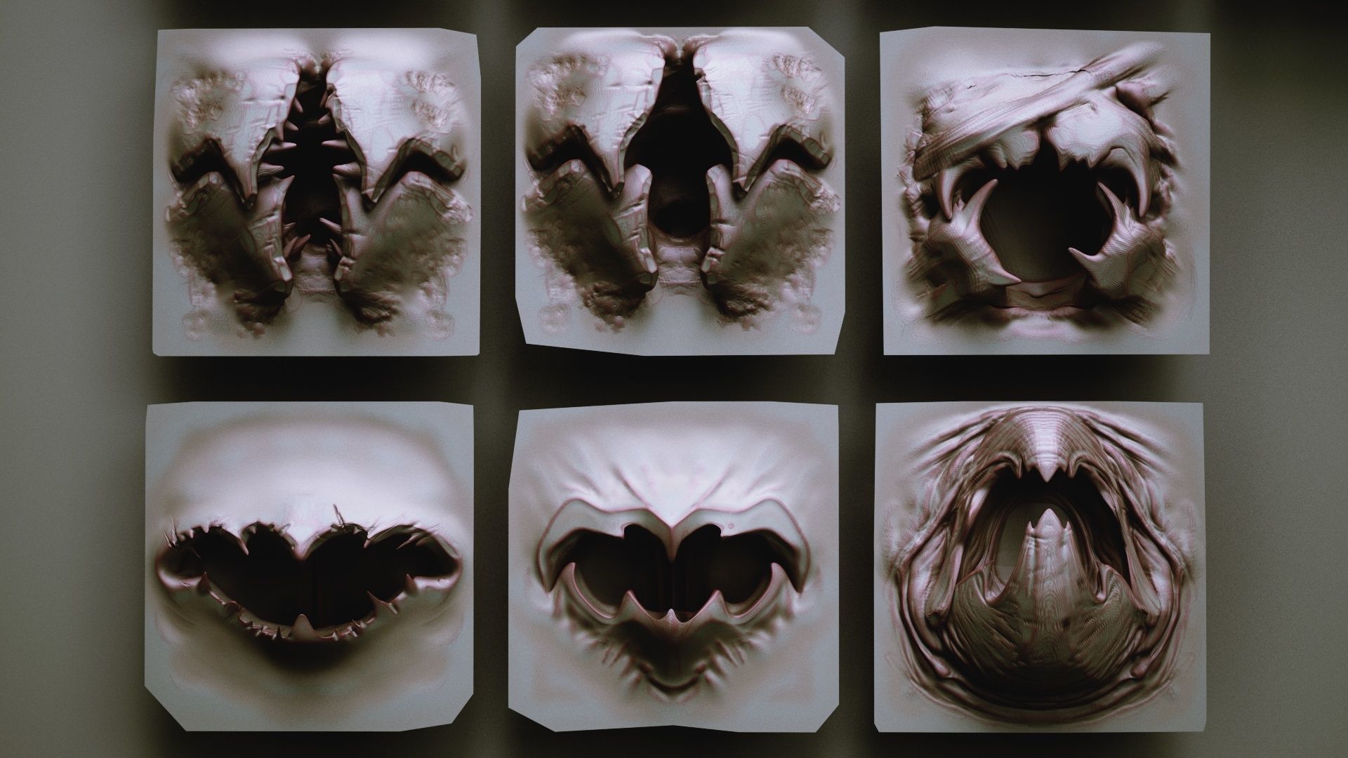 MOUTHS - 40 ZBrush VDMs and 5 bonus variations 3D model_14