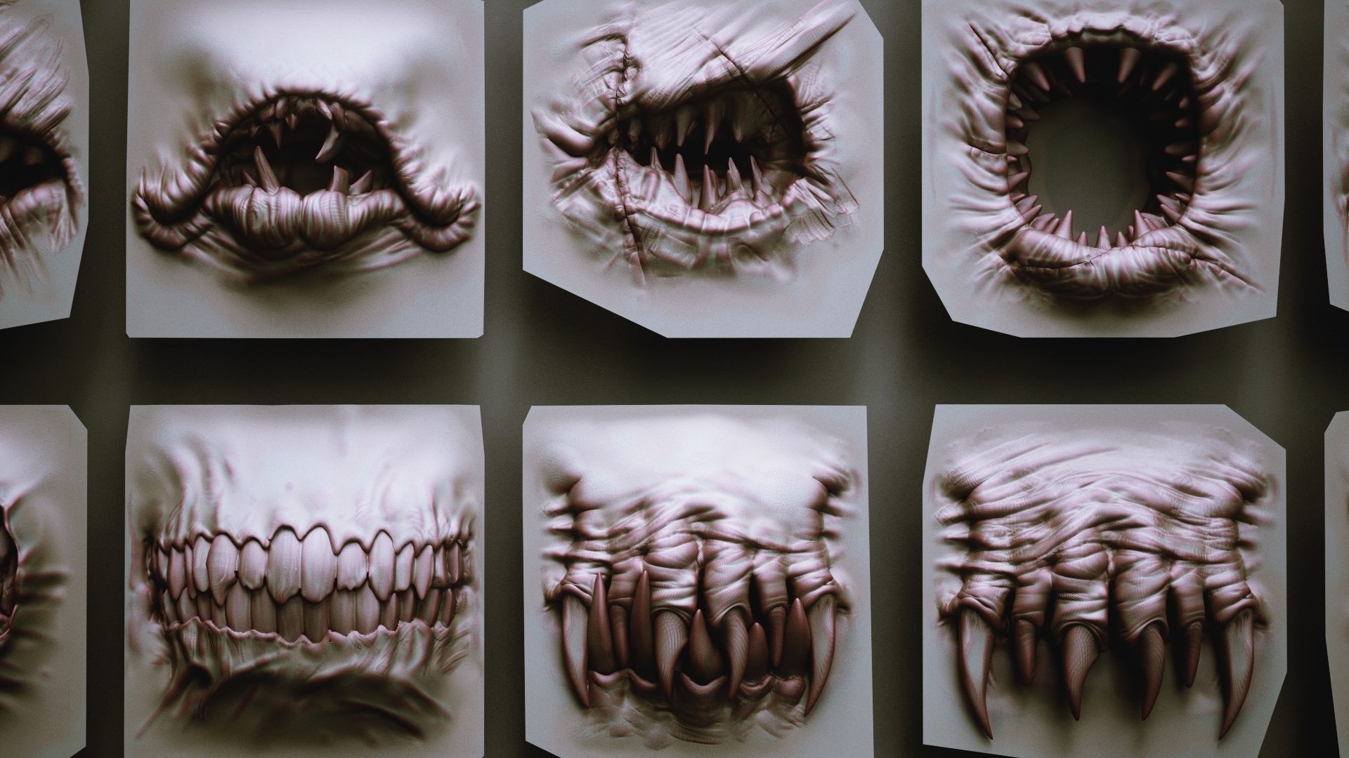 MOUTHS - 40 ZBrush VDMs and 5 bonus variations 3D model_12
