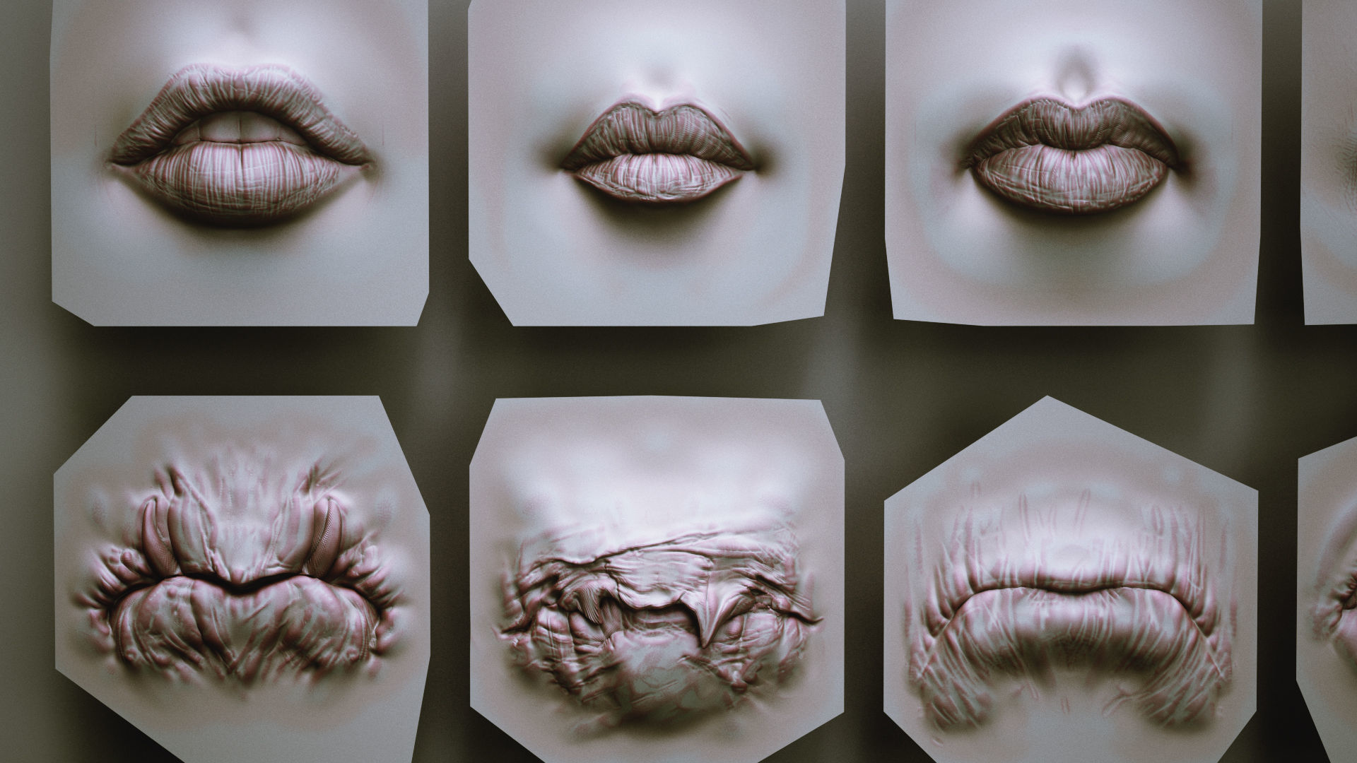 MOUTHS - 40 ZBrush VDMs and 5 bonus variations 3D model_4