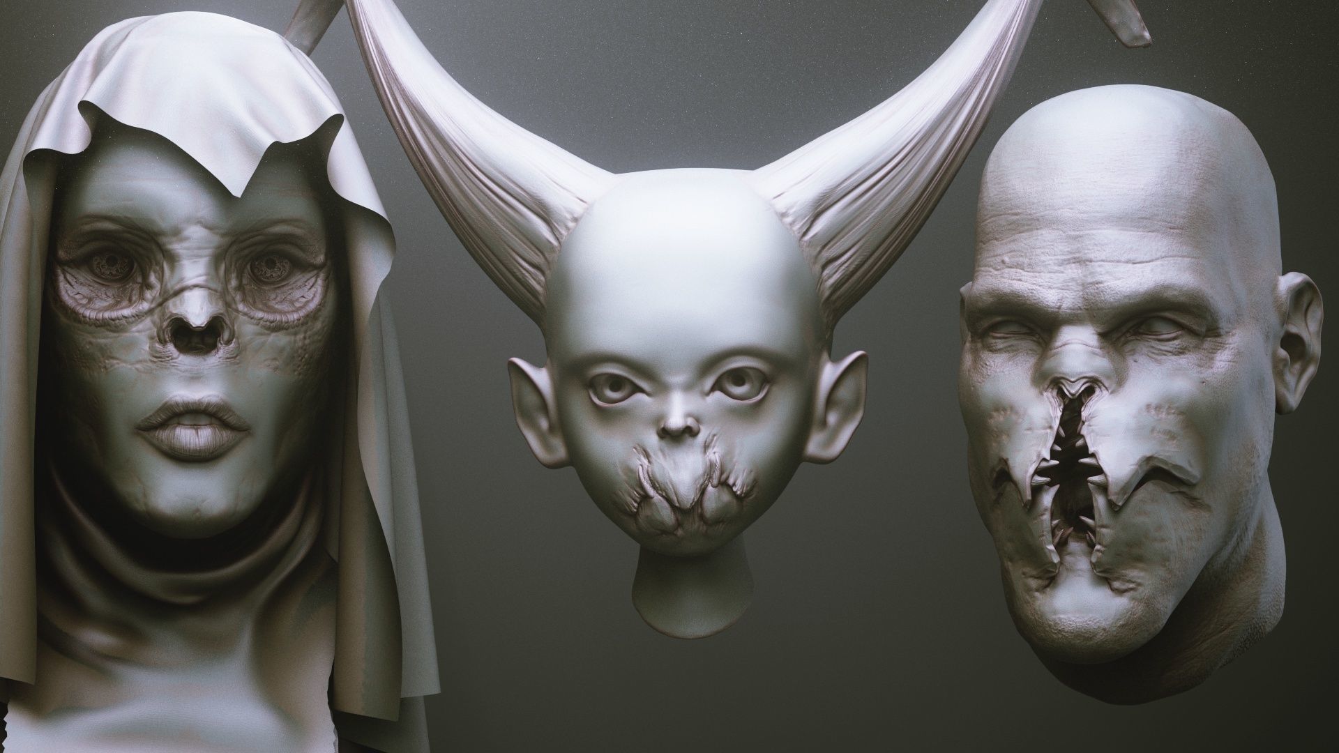 MOUTHS - 40 ZBrush VDMs and 5 bonus variations 3D model_11