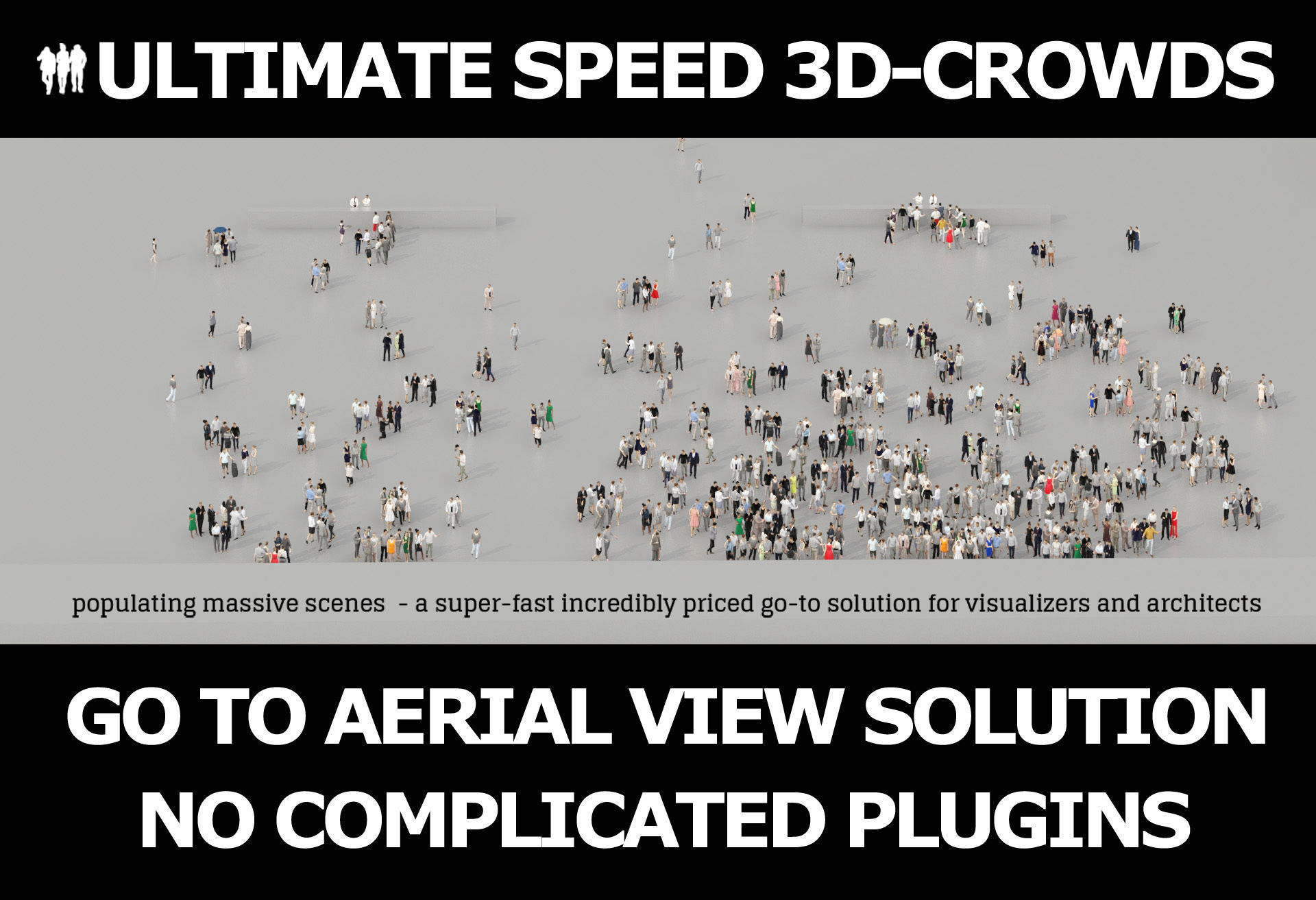 3D PEOPLE CROWDS - TOTAL PACK - ULTIMATE SPEED SOLUTION Low-poly 3D model_36