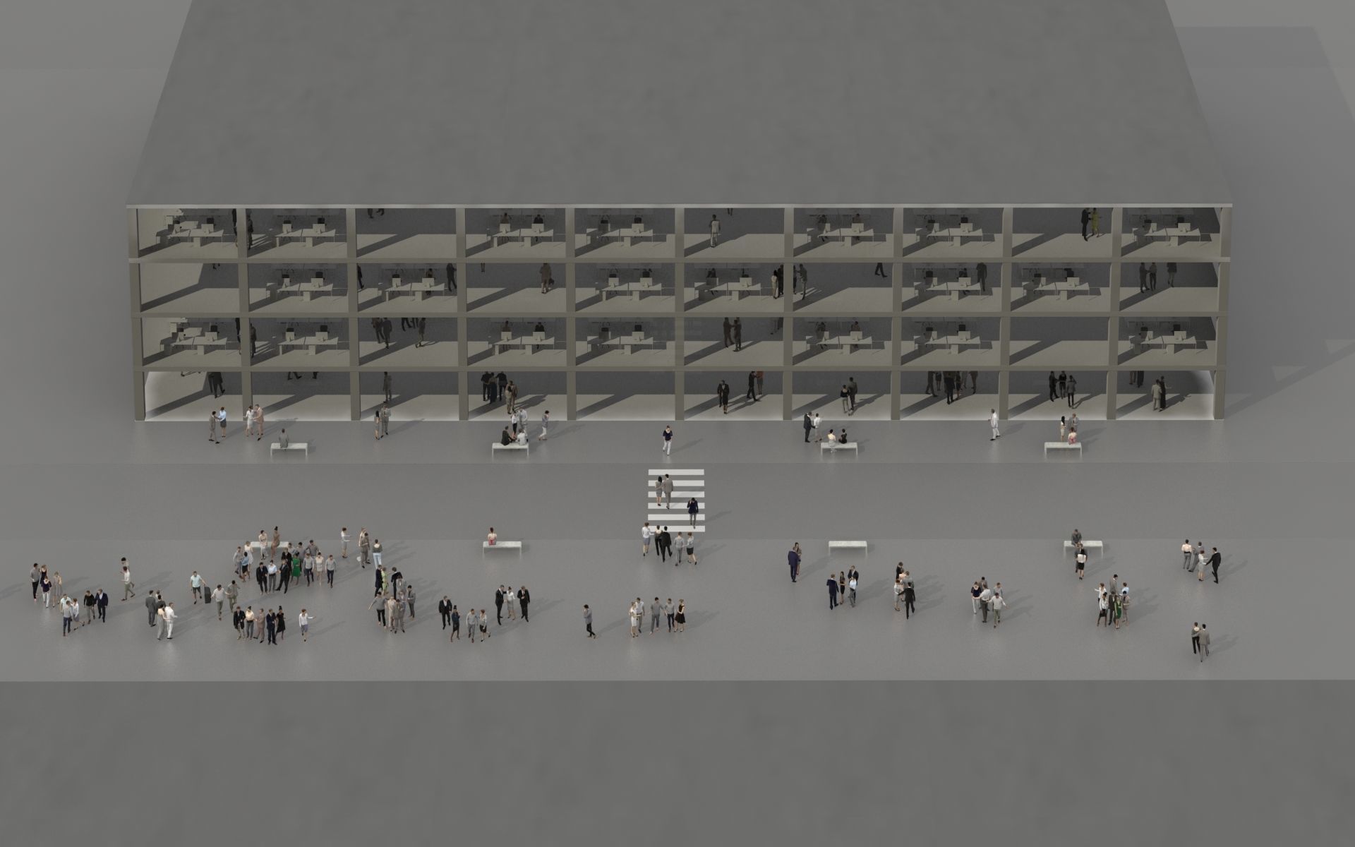 3D PEOPLE CROWDS - TOTAL PACK - ULTIMATE SPEED SOLUTION Low-poly 3D model_28
