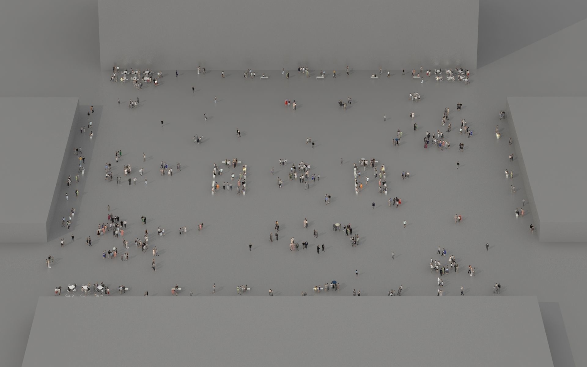 3D PEOPLE CROWDS - TOTAL PACK - ULTIMATE SPEED SOLUTION Low-poly 3D model_22