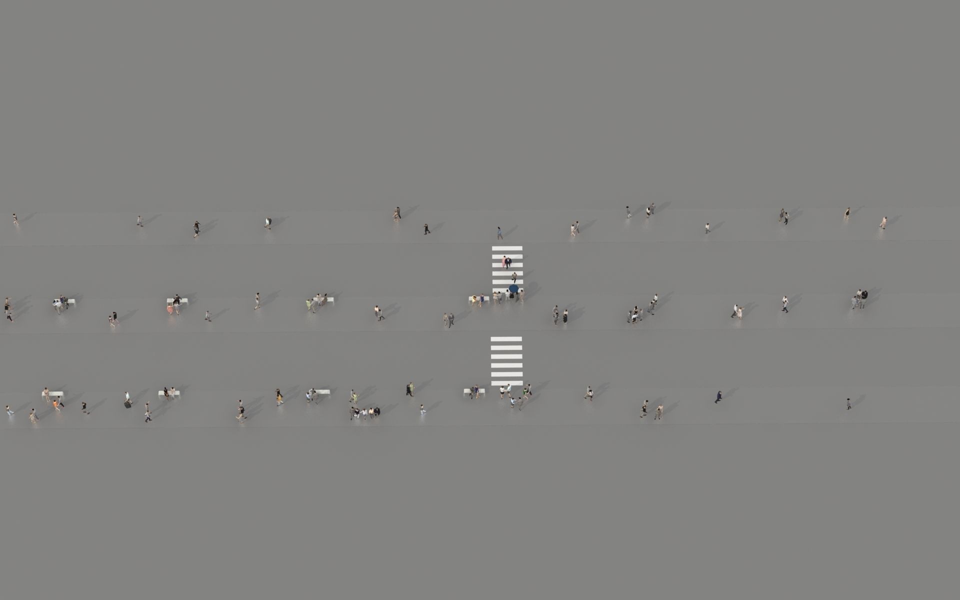 3D PEOPLE CROWDS - TOTAL PACK - ULTIMATE SPEED SOLUTION Low-poly 3D model_5