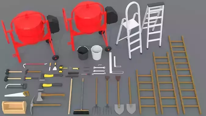 Low Poly - Tools Pack