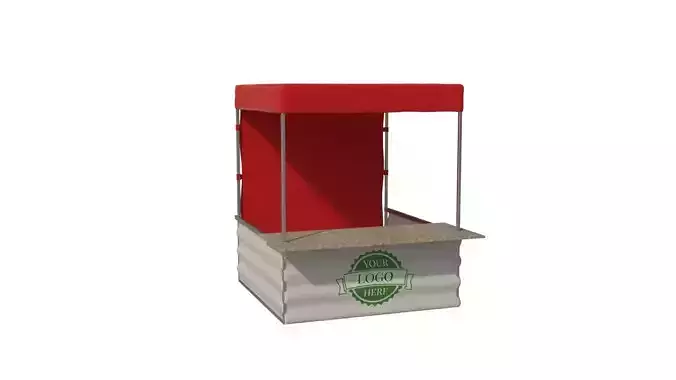 Marketing tent - box 2x2m 3D model