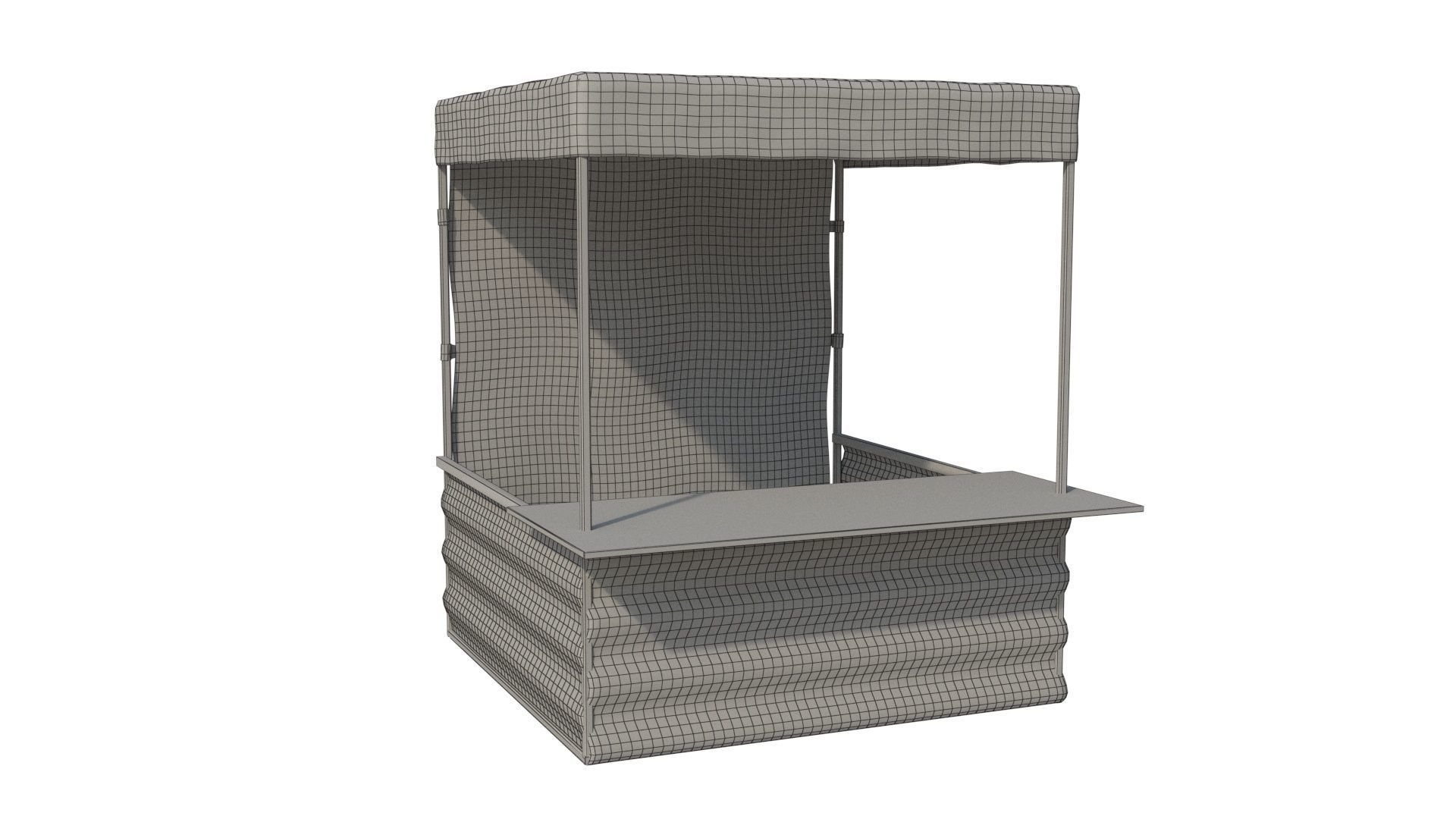 Marketing tent - box 2x2m 3D model_3