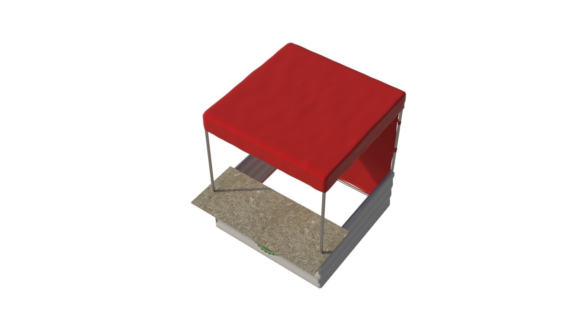 Marketing tent - box 2x2m 3D model_2