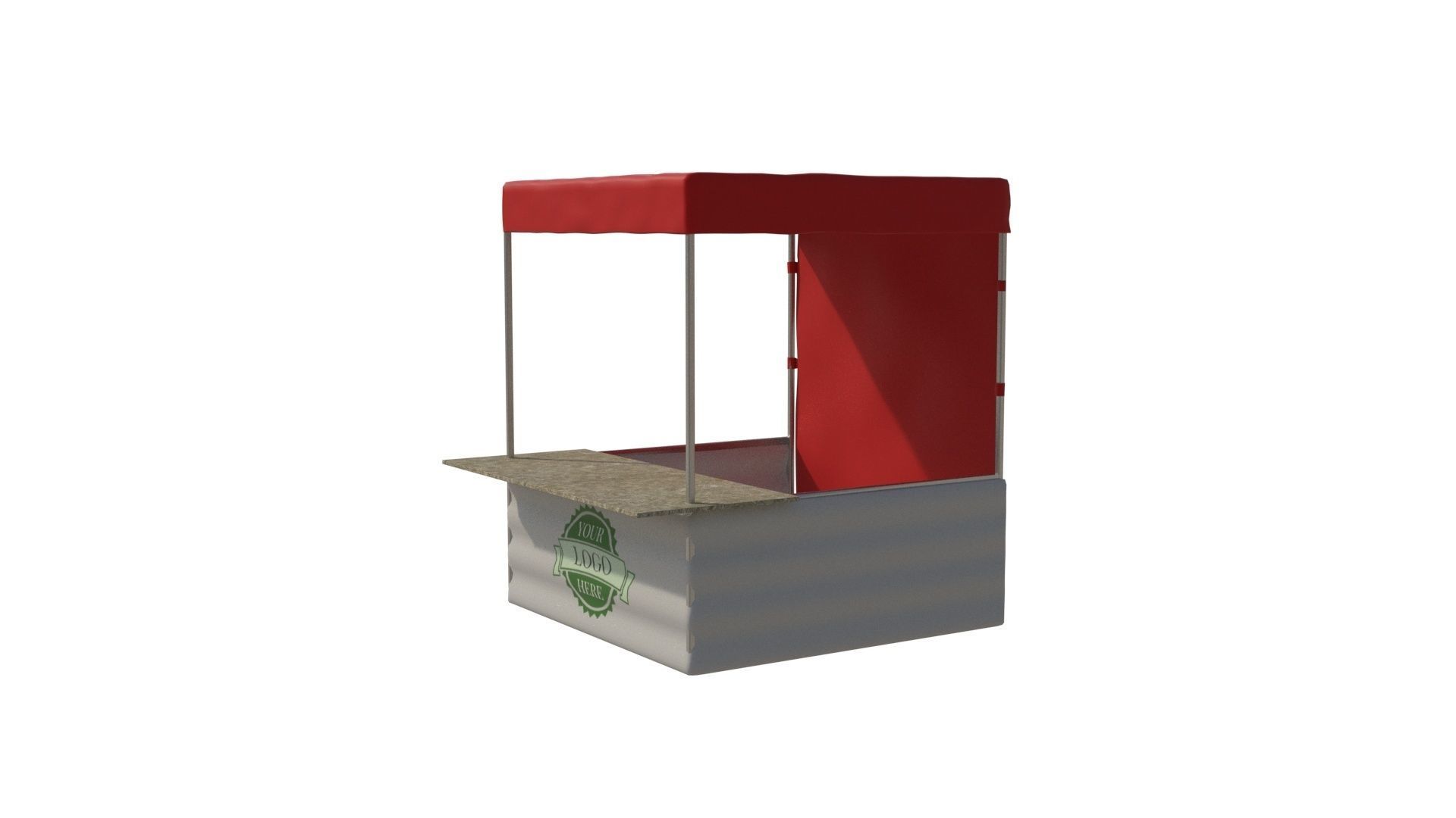 Marketing tent - box 2x2m 3D model_1