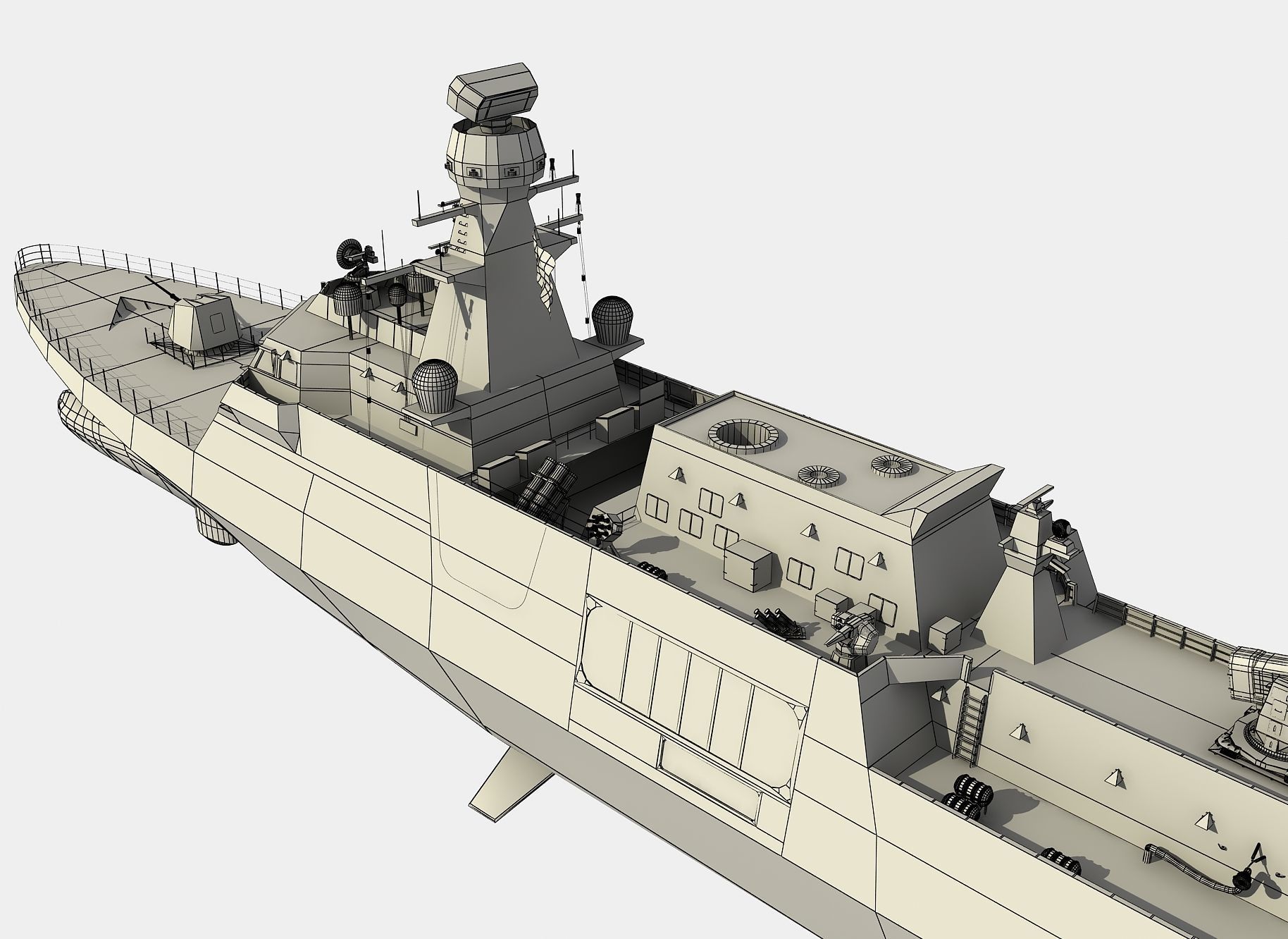 MILGEM CLASS CORVETTE TCG HEYBELIADA 3D model_29