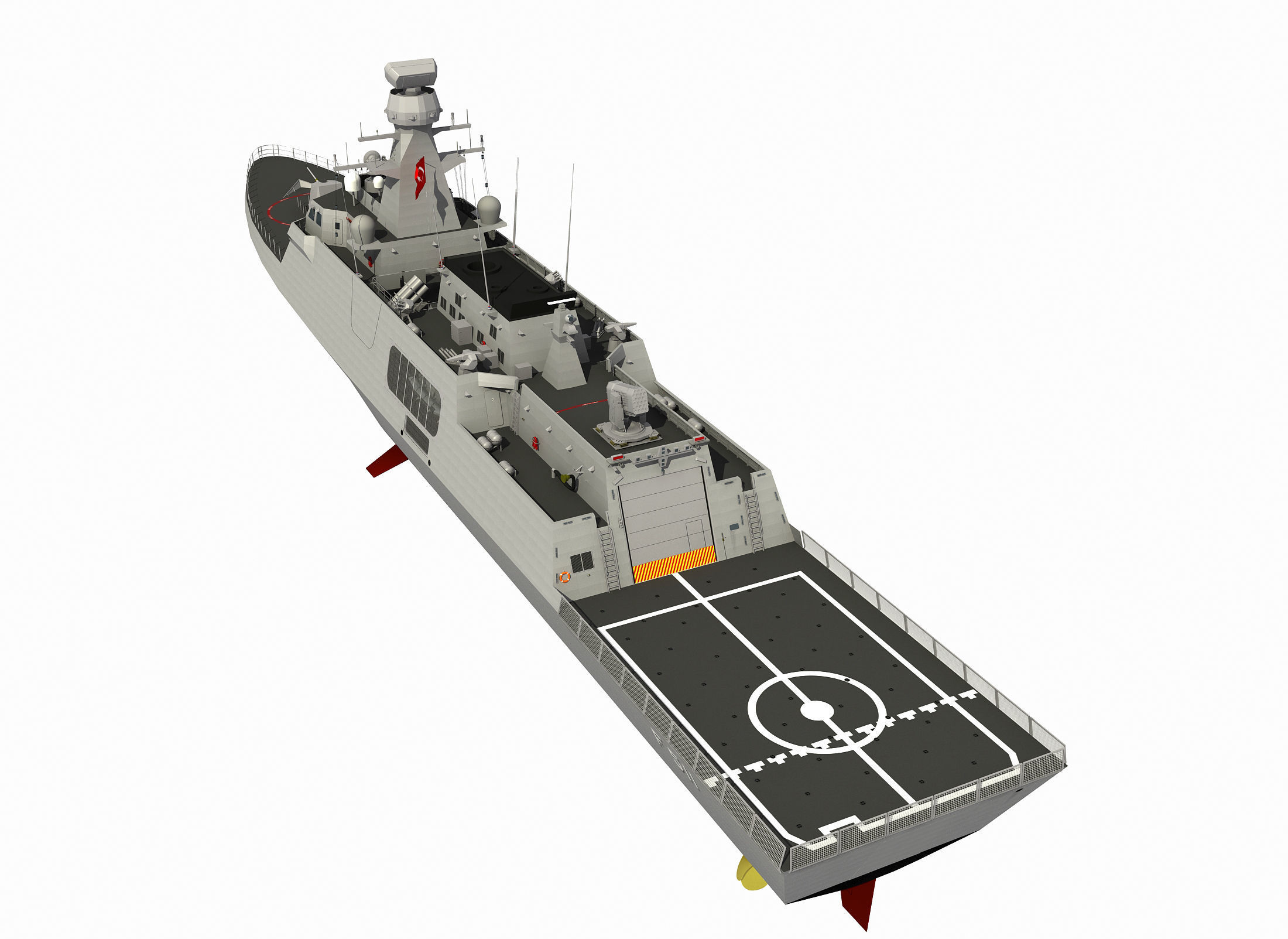 MILGEM CLASS CORVETTE TCG HEYBELIADA 3D model_37