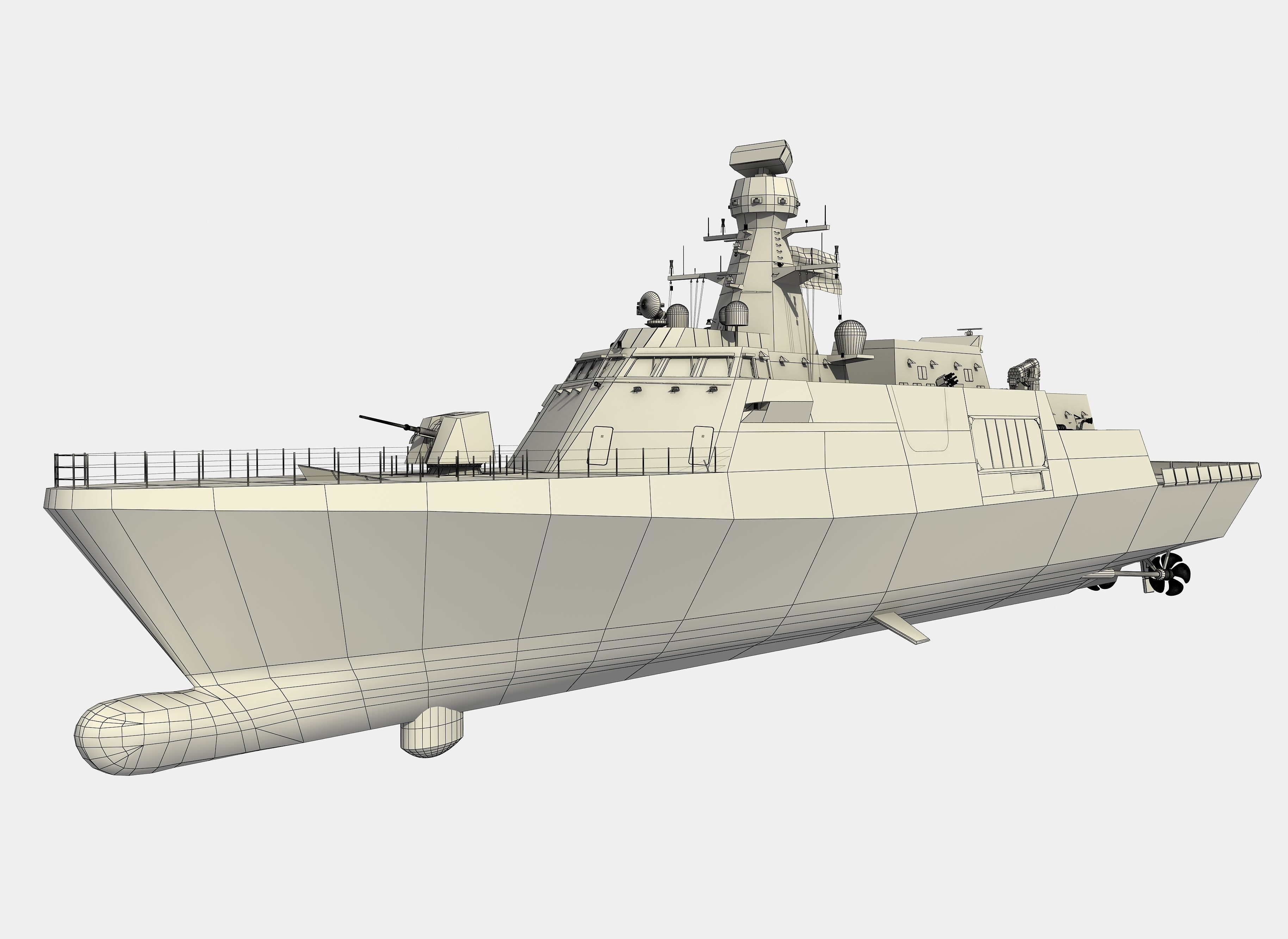 MILGEM CLASS CORVETTE TCG HEYBELIADA 3D model_19