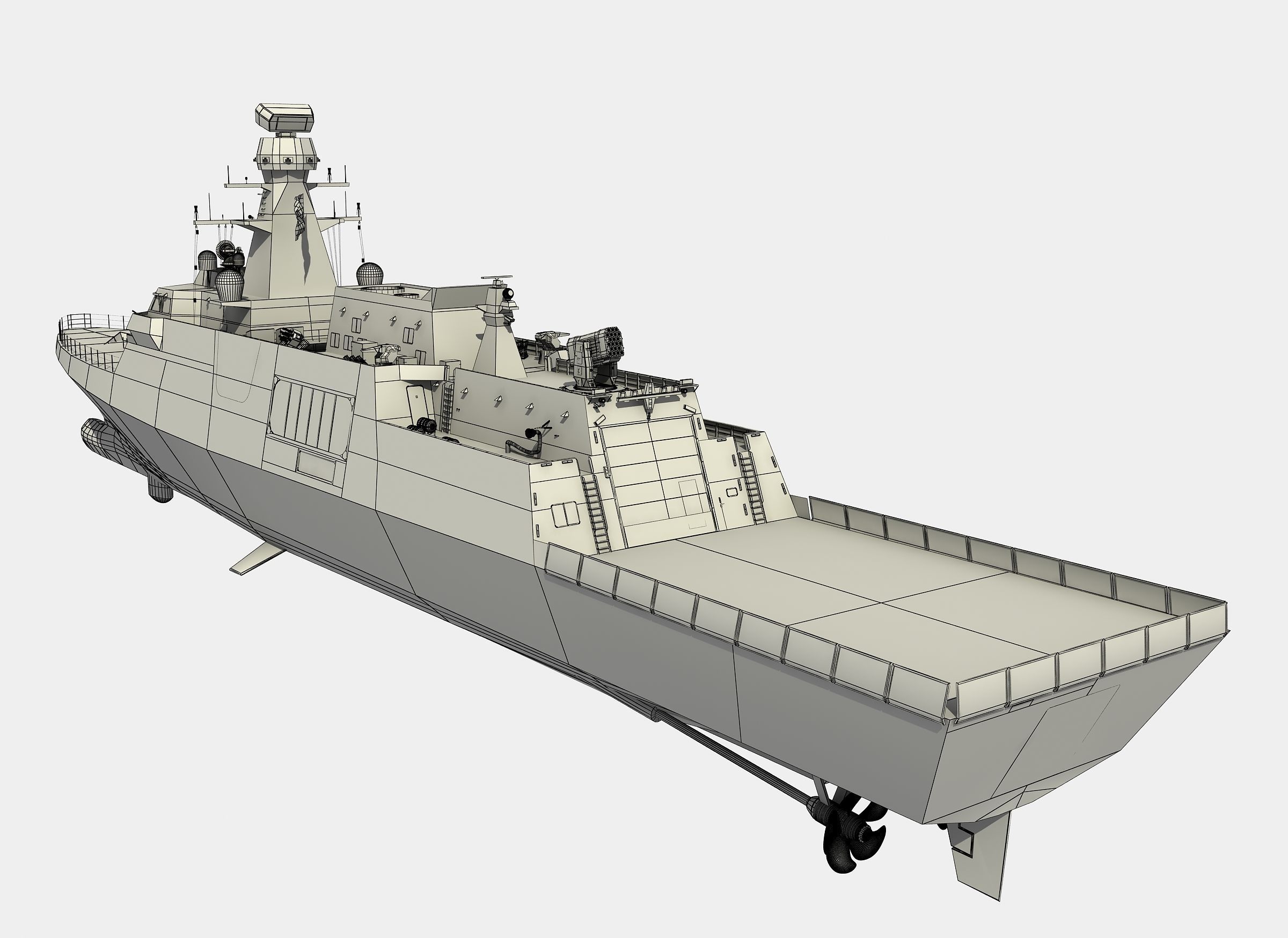 MILGEM CLASS CORVETTE TCG HEYBELIADA 3D model_23