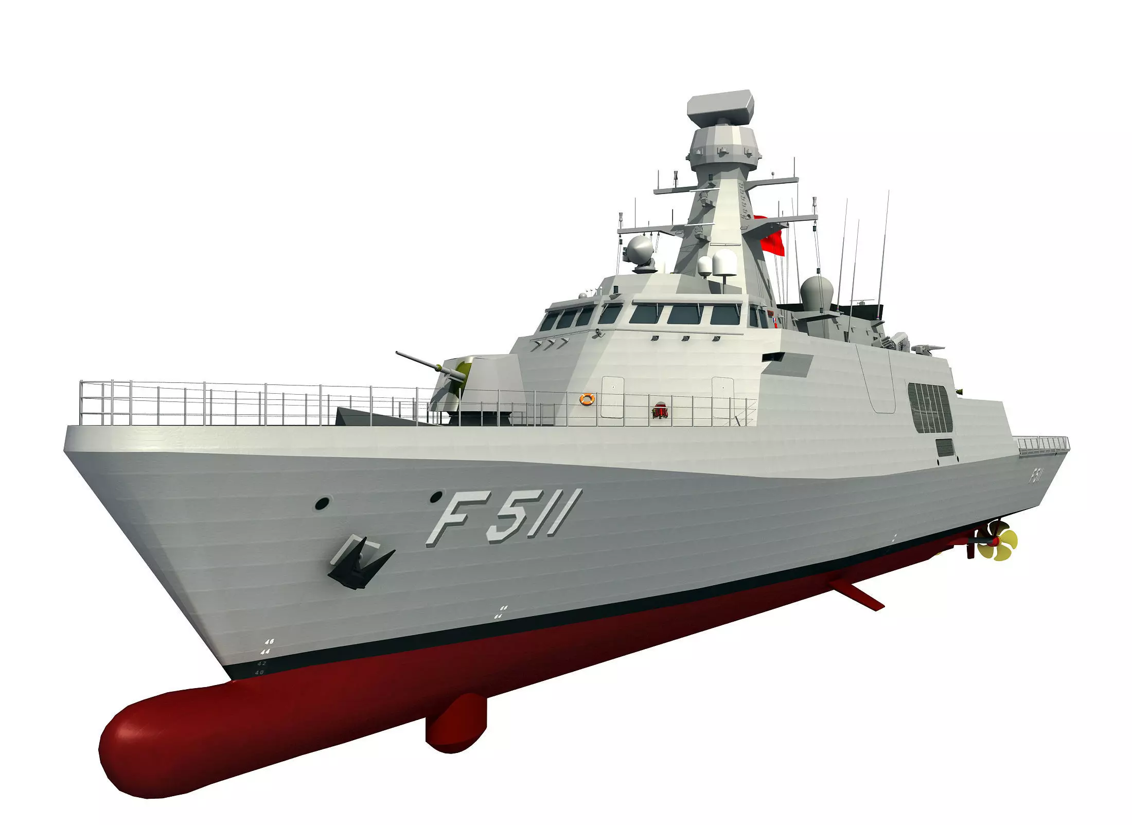 MILGEM CLASS CORVETTE TCG HEYBELIADA 3D model_0