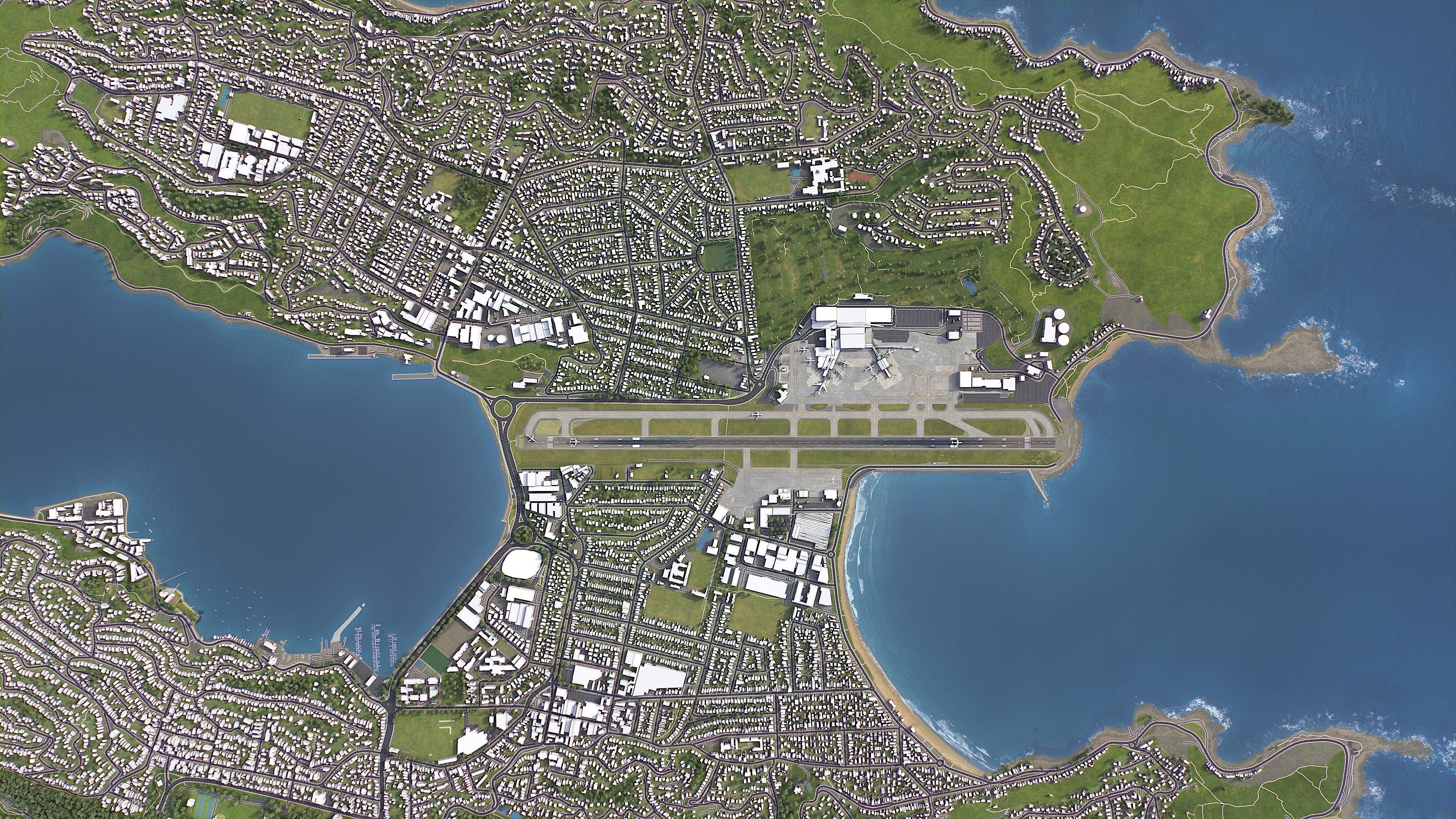 Wellington - 3D City Model Low-poly 3D model_26