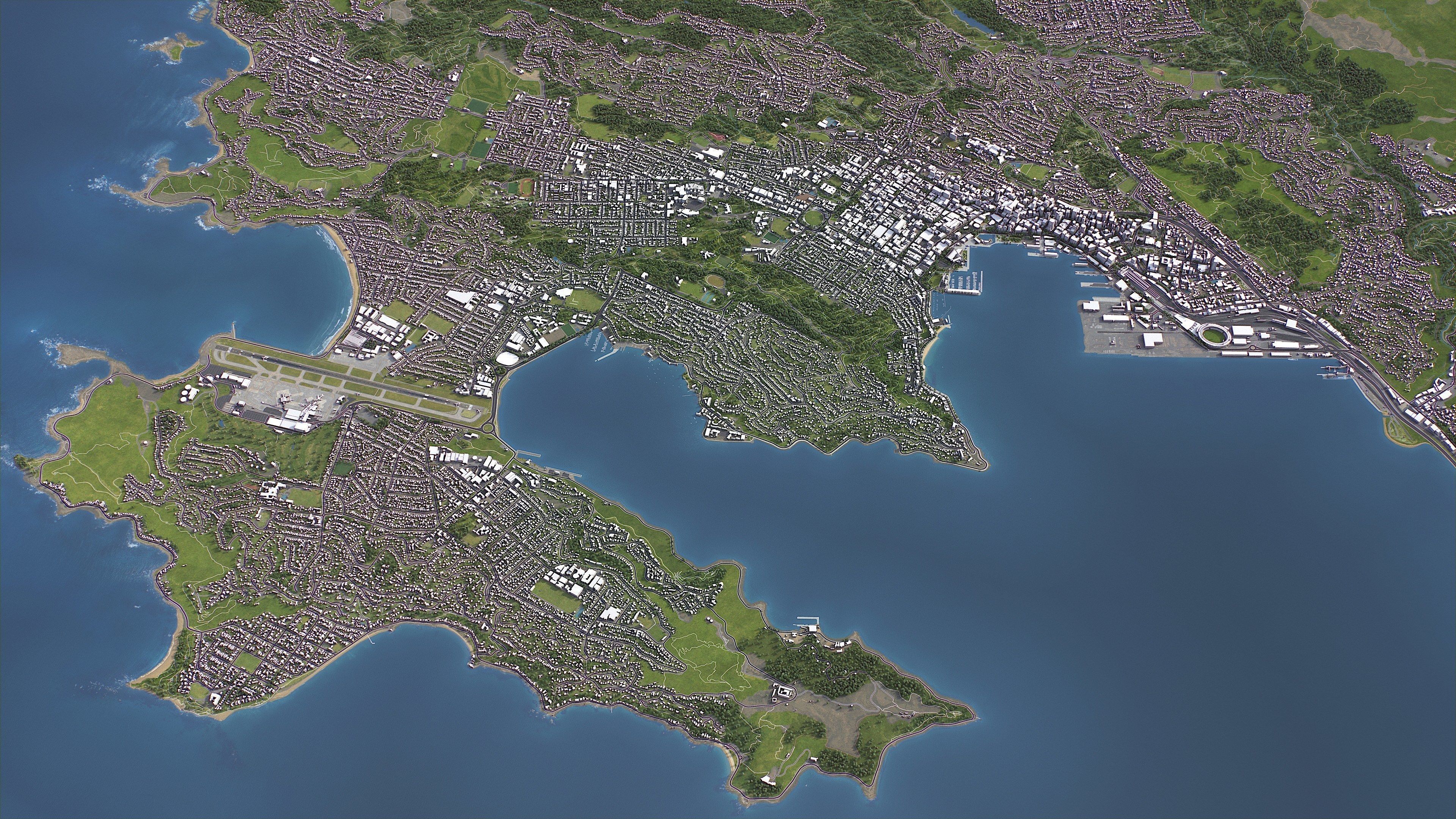 Wellington - 3D City Model Low-poly 3D model_15