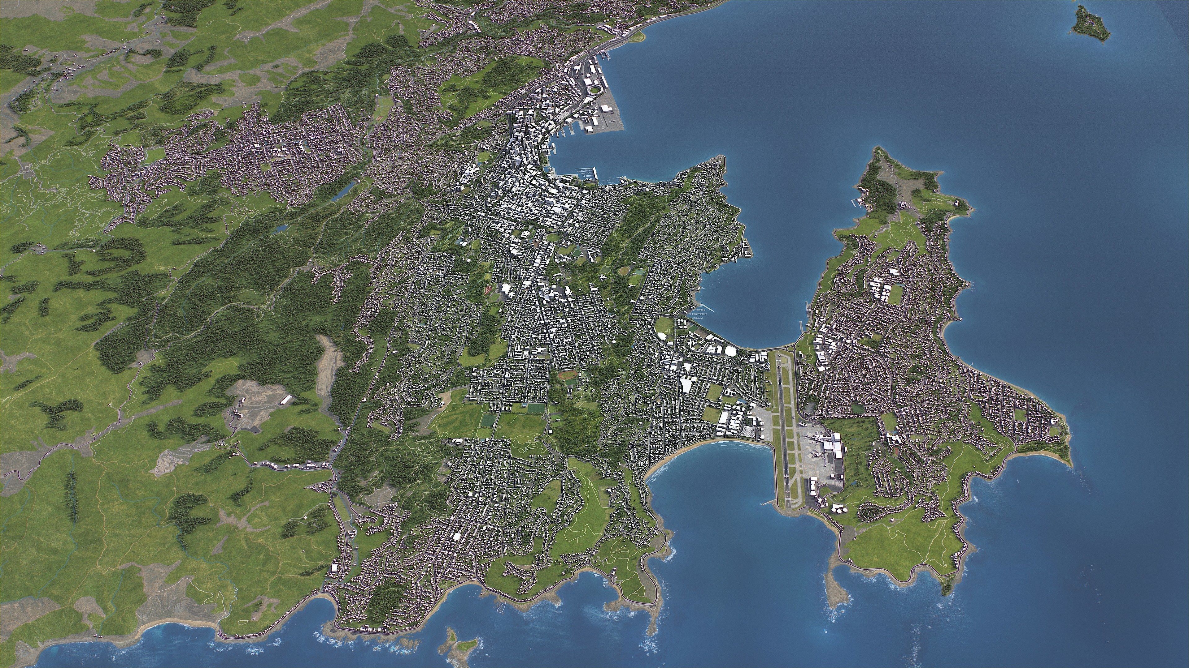 Wellington - 3D City Model Low-poly 3D model_16