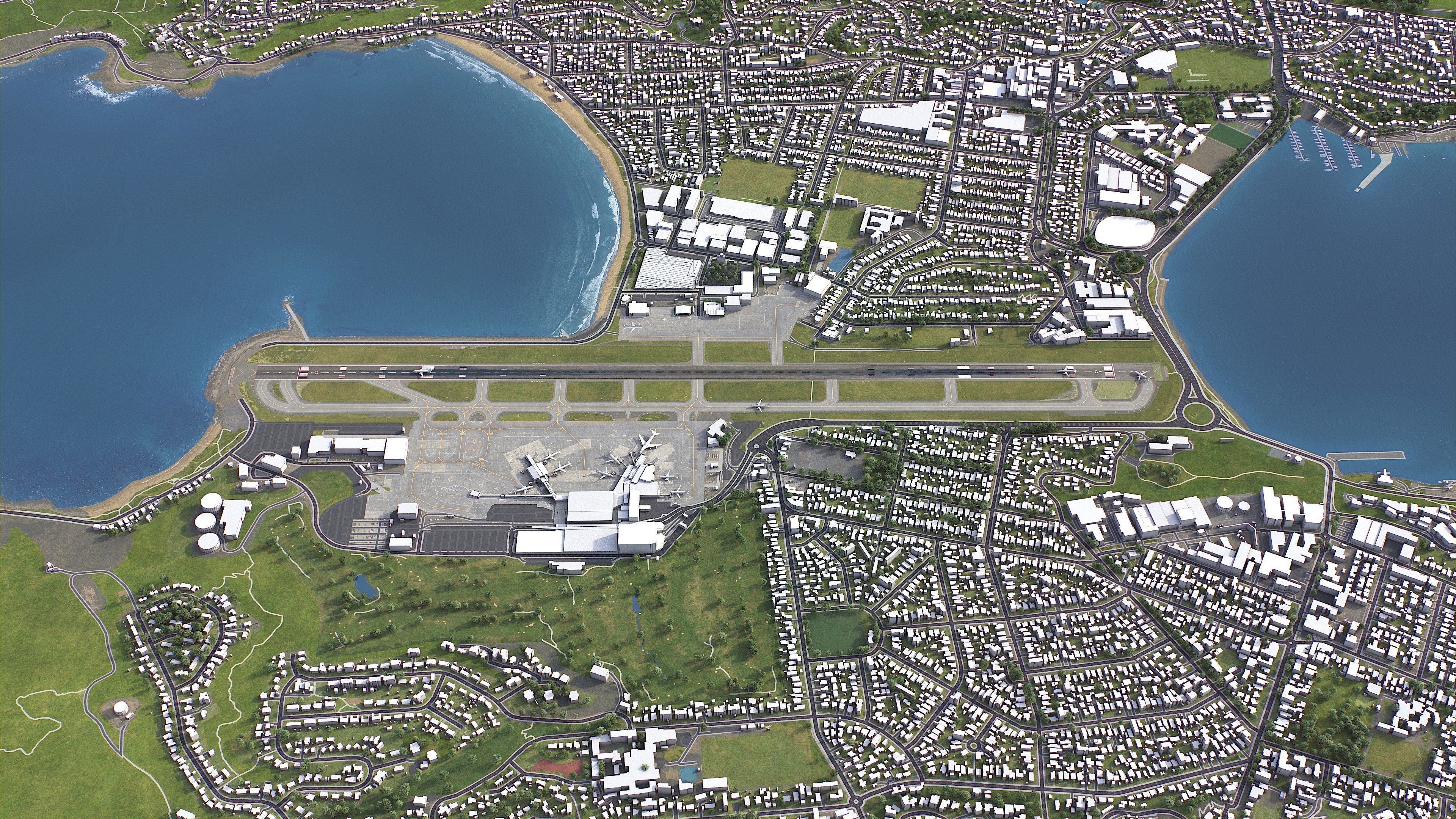 Wellington - 3D City Model Low-poly 3D model_23