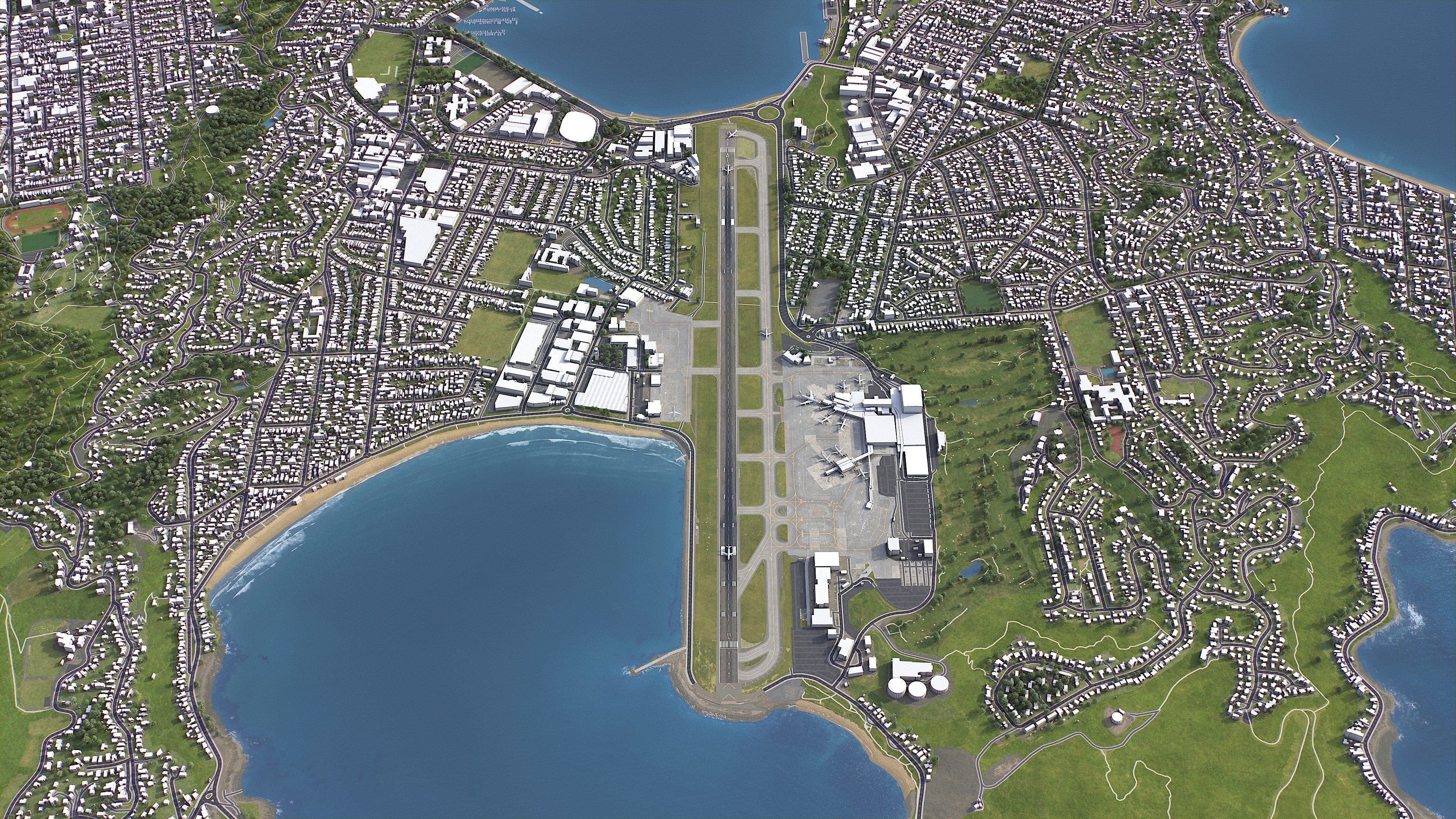 Wellington - 3D City Model Low-poly 3D model_19