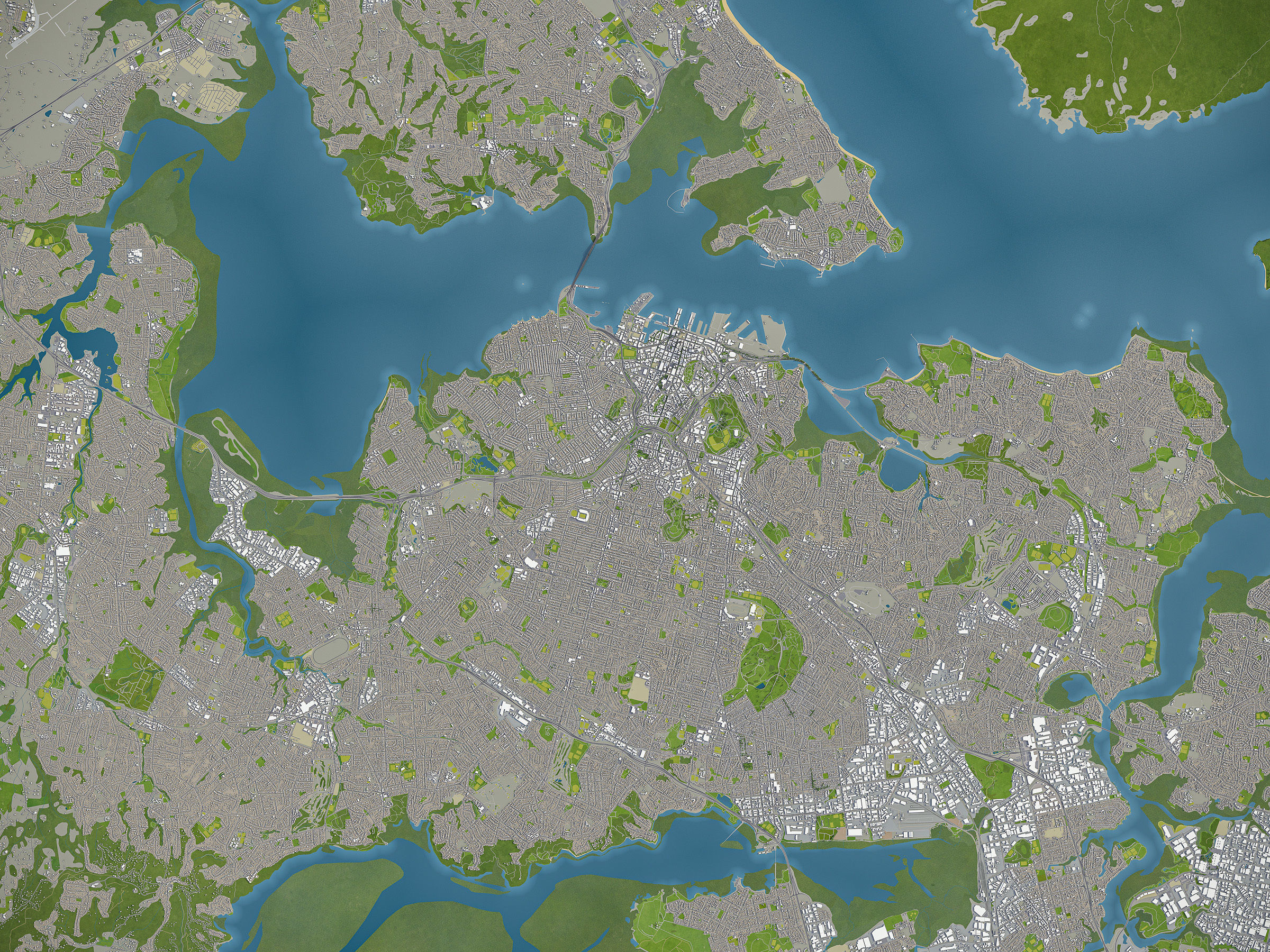 TOP 3 New Zealand Cities MEGAPACK 3D Model Collection_15