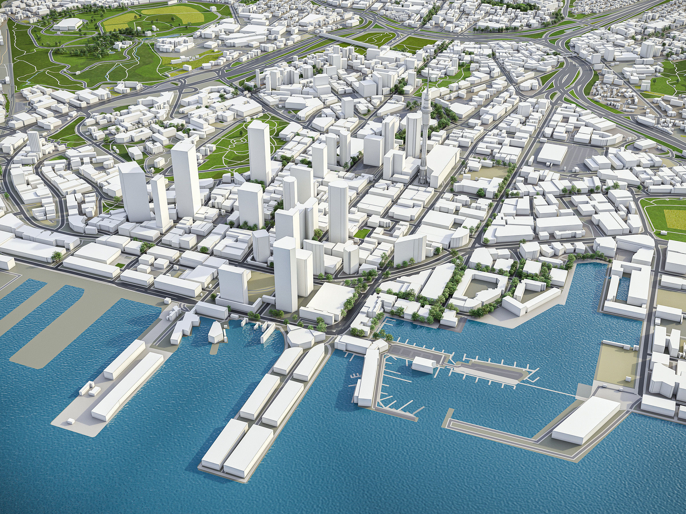 TOP 3 New Zealand Cities MEGAPACK 3D Model Collection_2