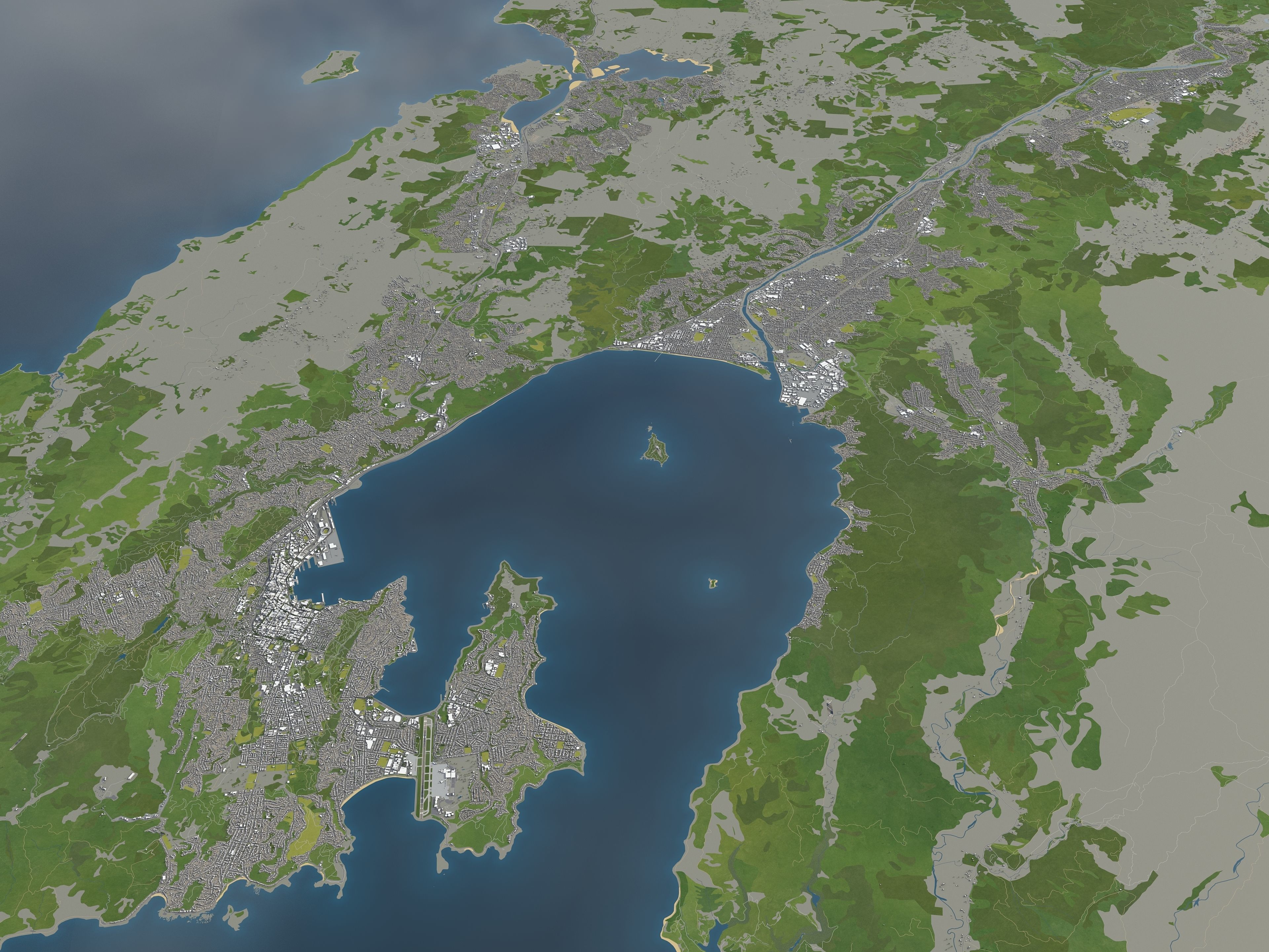 TOP 3 New Zealand Cities MEGAPACK 3D Model Collection_12