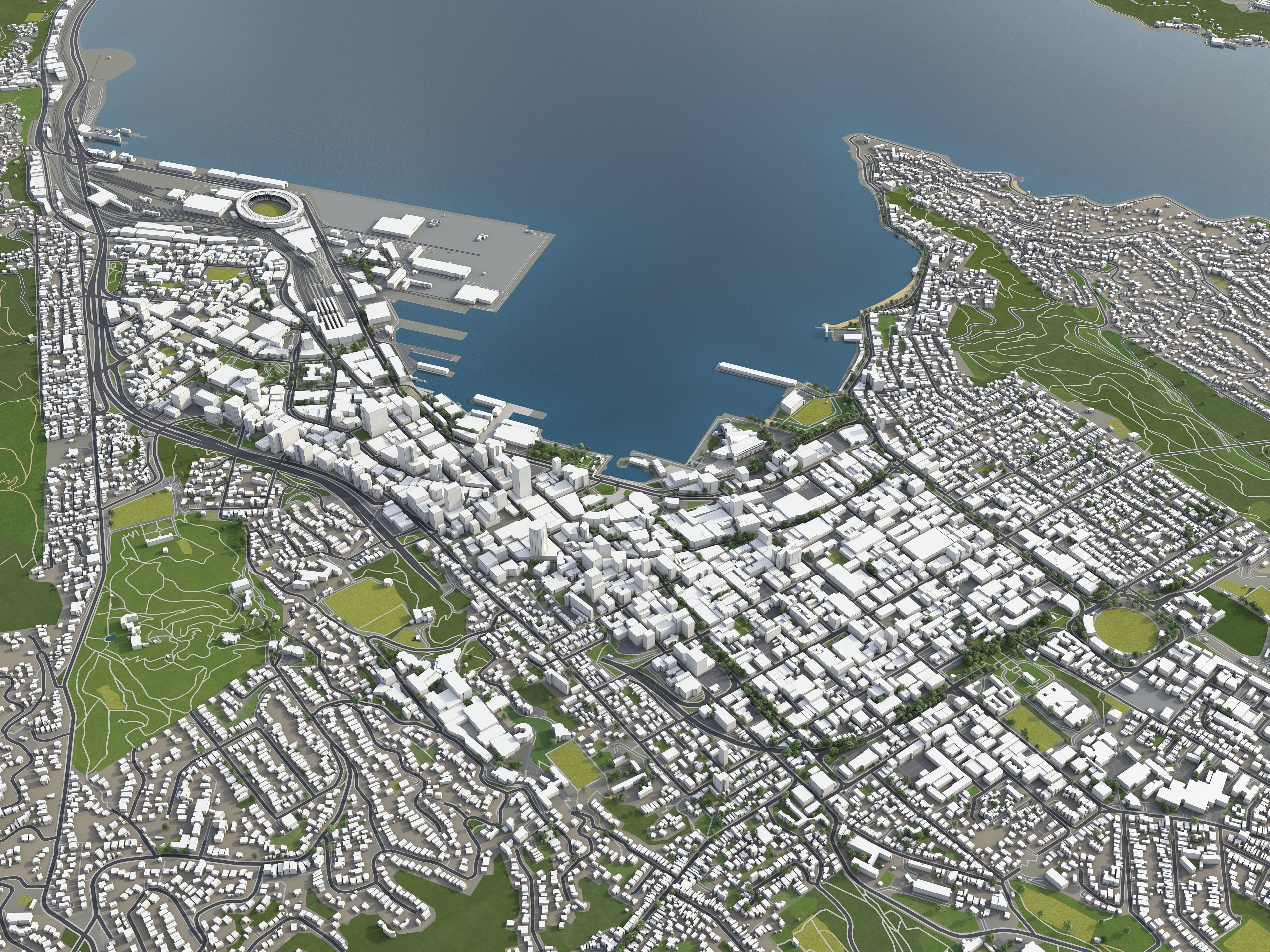 TOP 3 New Zealand Cities MEGAPACK 3D Model Collection_24