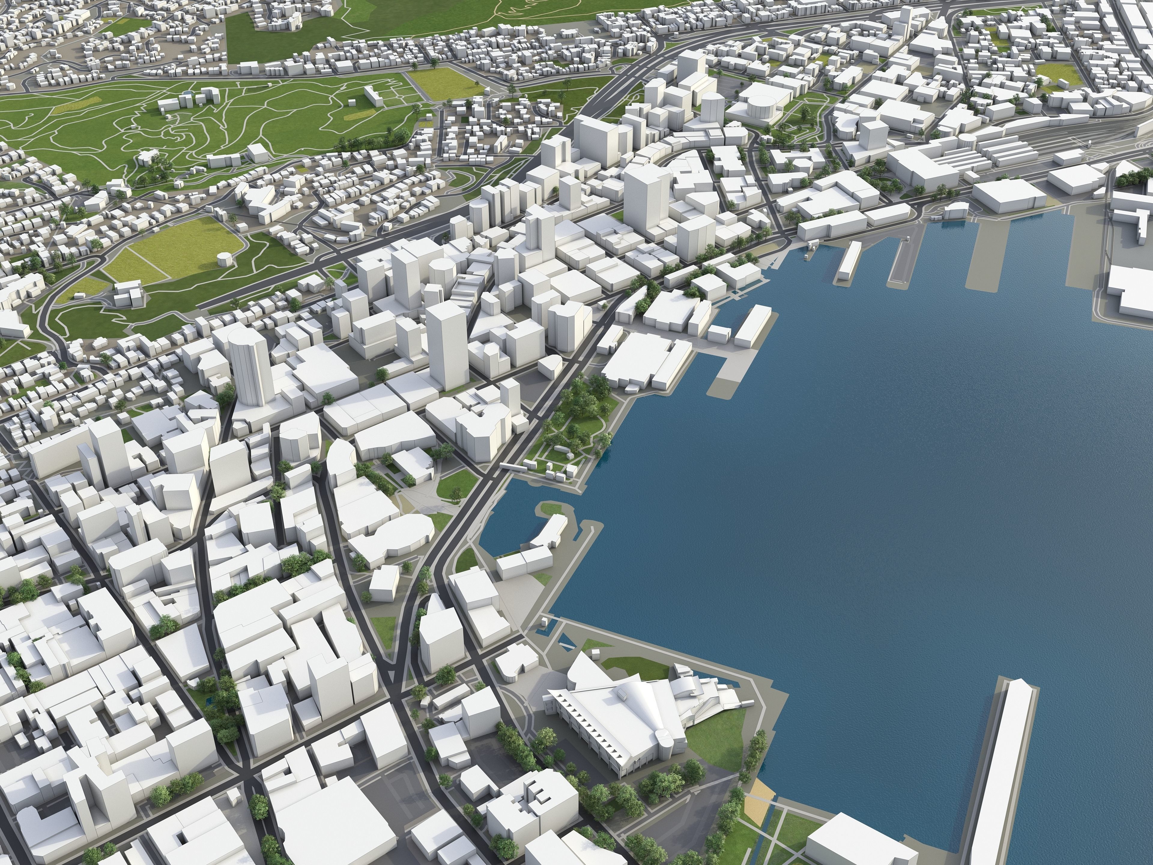 TOP 3 New Zealand Cities MEGAPACK 3D Model Collection_28