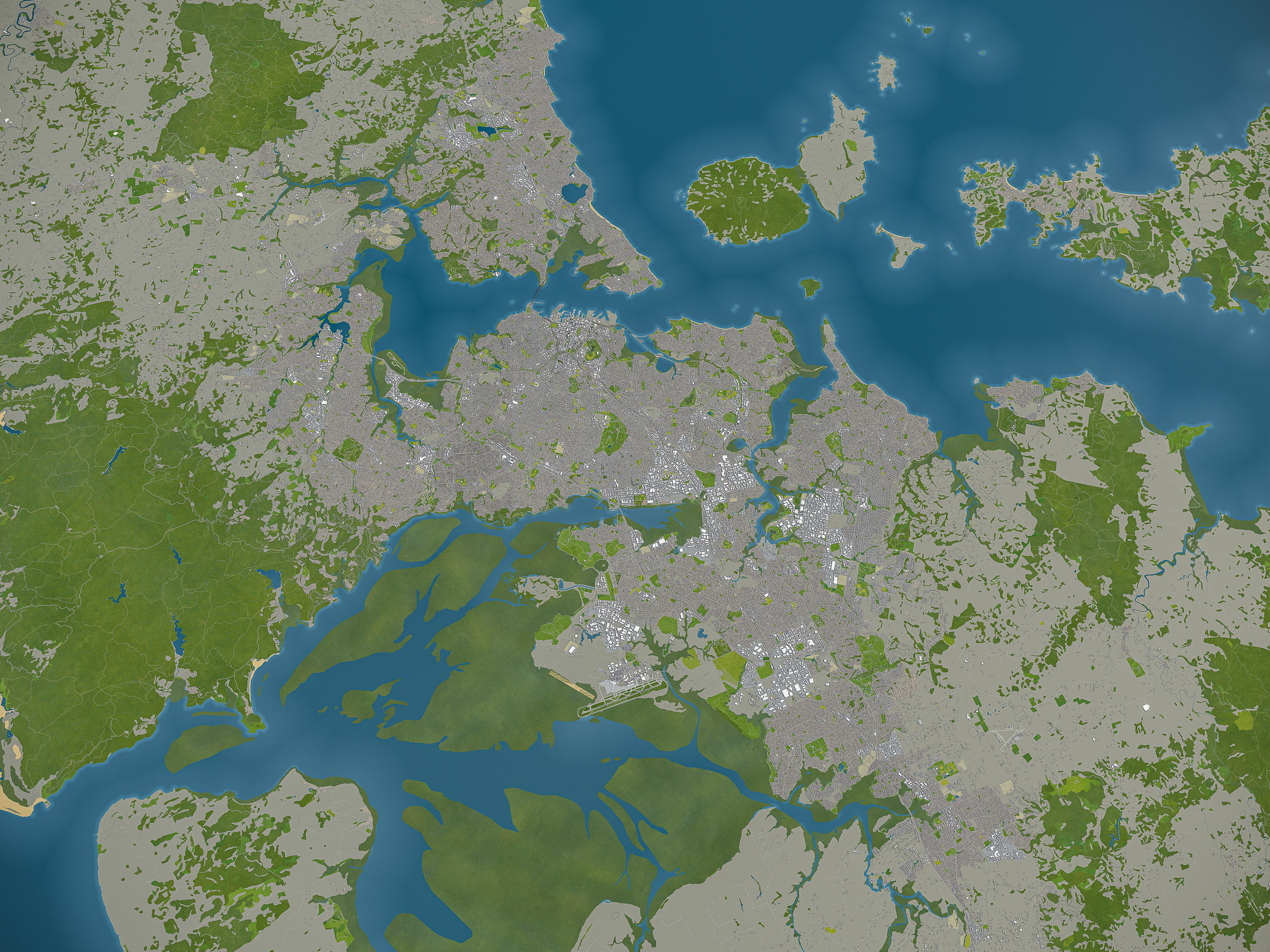 TOP 3 New Zealand Cities MEGAPACK 3D Model Collection_1