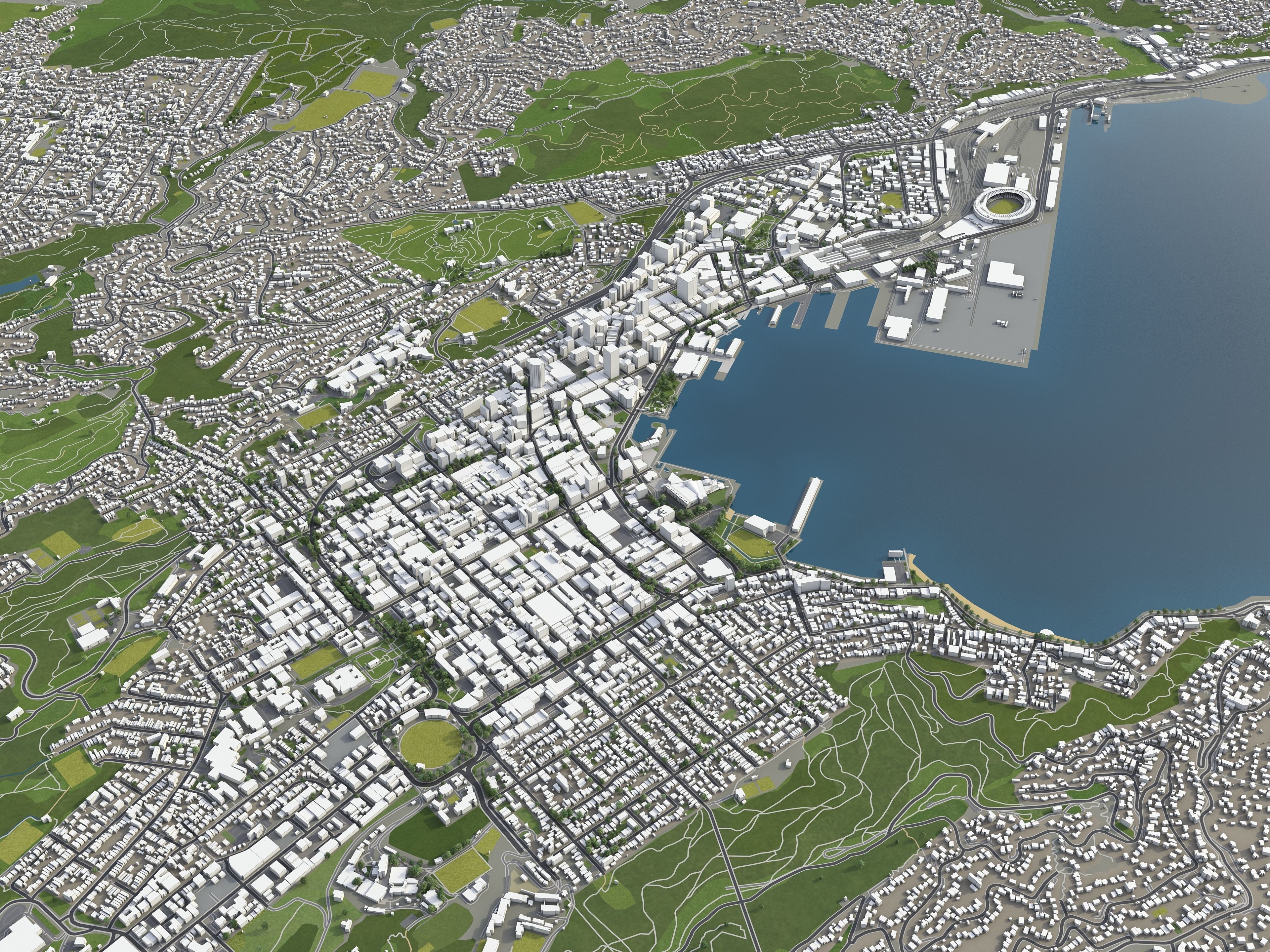 TOP 3 New Zealand Cities MEGAPACK 3D Model Collection_30